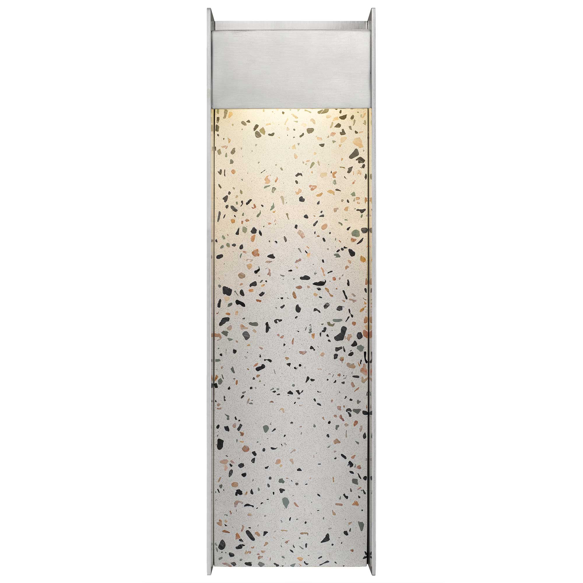 Alteck Terrazzo 20-Inch Brushed Aluminum 3-CCT LED Outdoor Wall Light - AW0096-3CCT-W-BA - Product Image 3