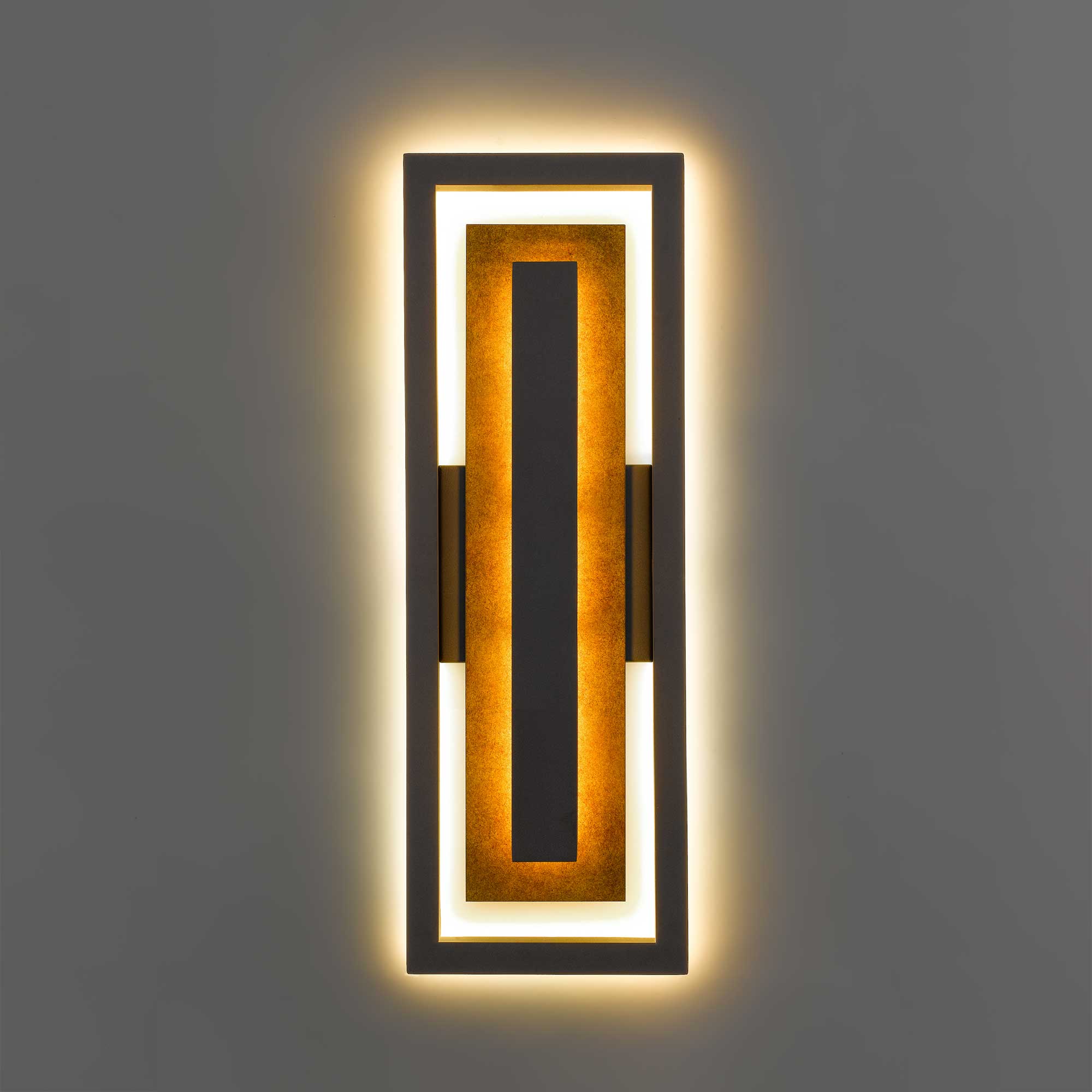 Alteck Panels 20.375-Inch Dark Bronze 3-CCT LED Outdoor Wall Light - AW0099-3CCT-W-DB - Product Image 3