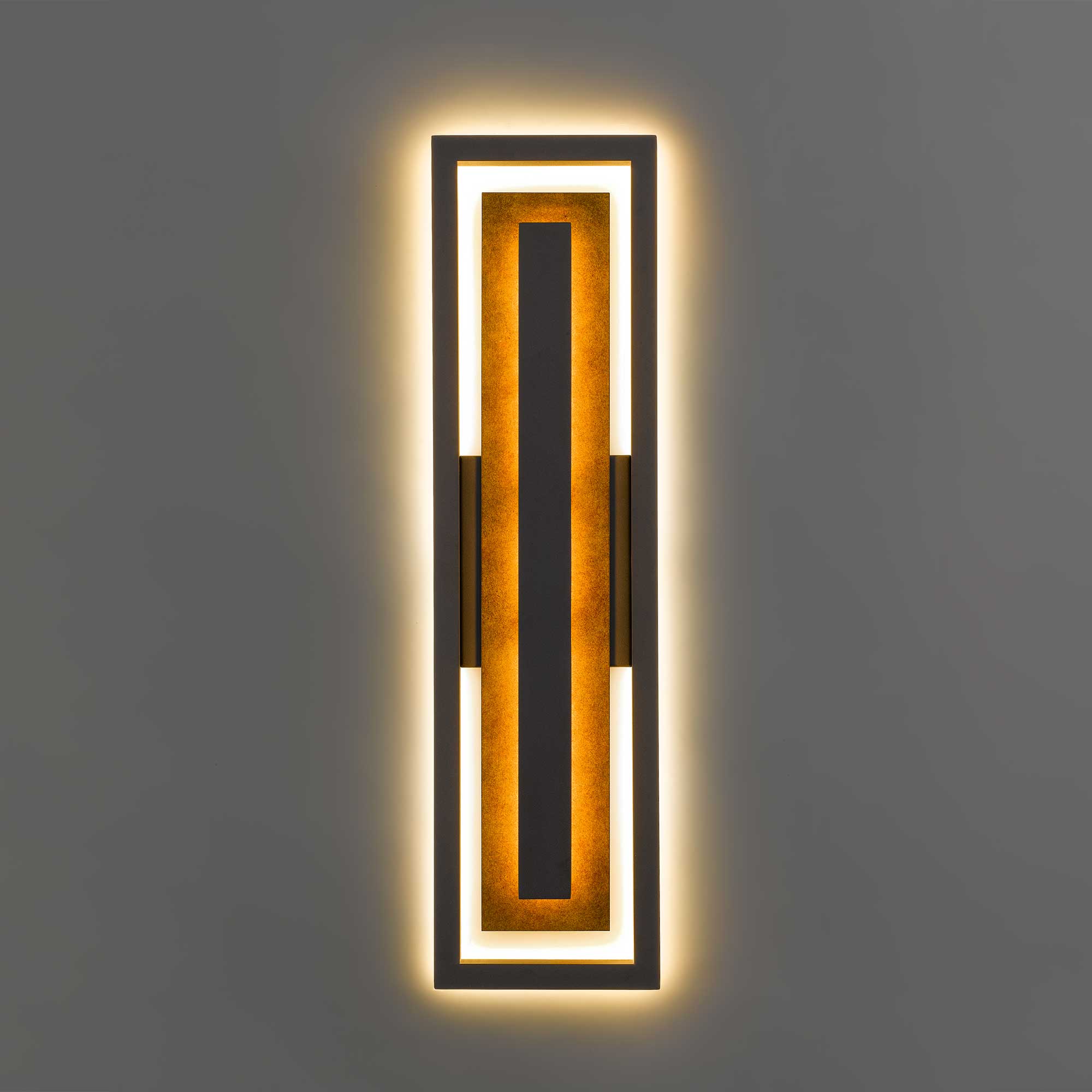 Alteck Panels 26.25-Inch Dark Bronze 3-CCT LED Outdoor Wall Light - AW0100-3CCT-W-DB - Product Image 3