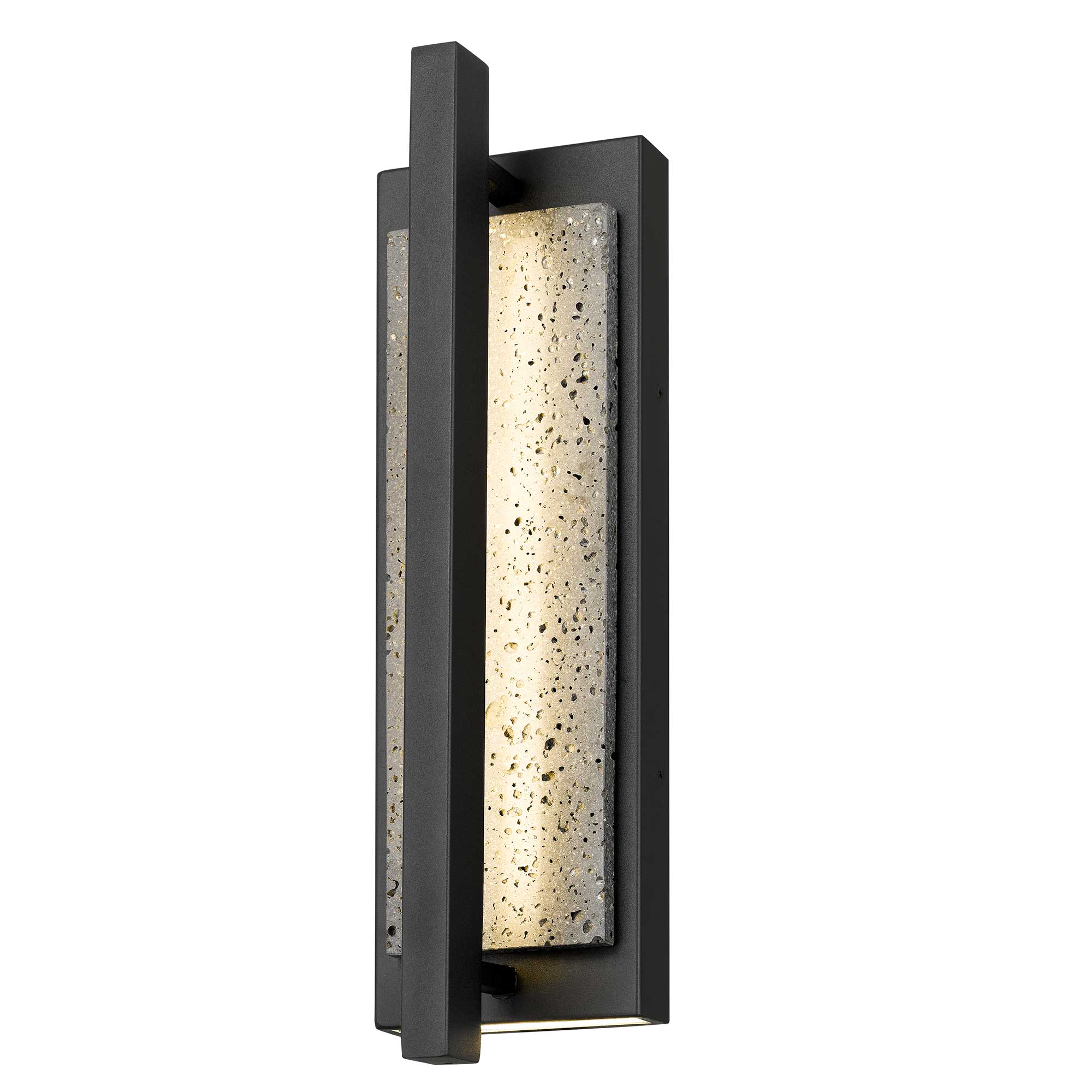 Alteck Dakota 16-Inch Black 3-CCT LED Outdoor Wall Light - AW0102-3CCT-W-BK