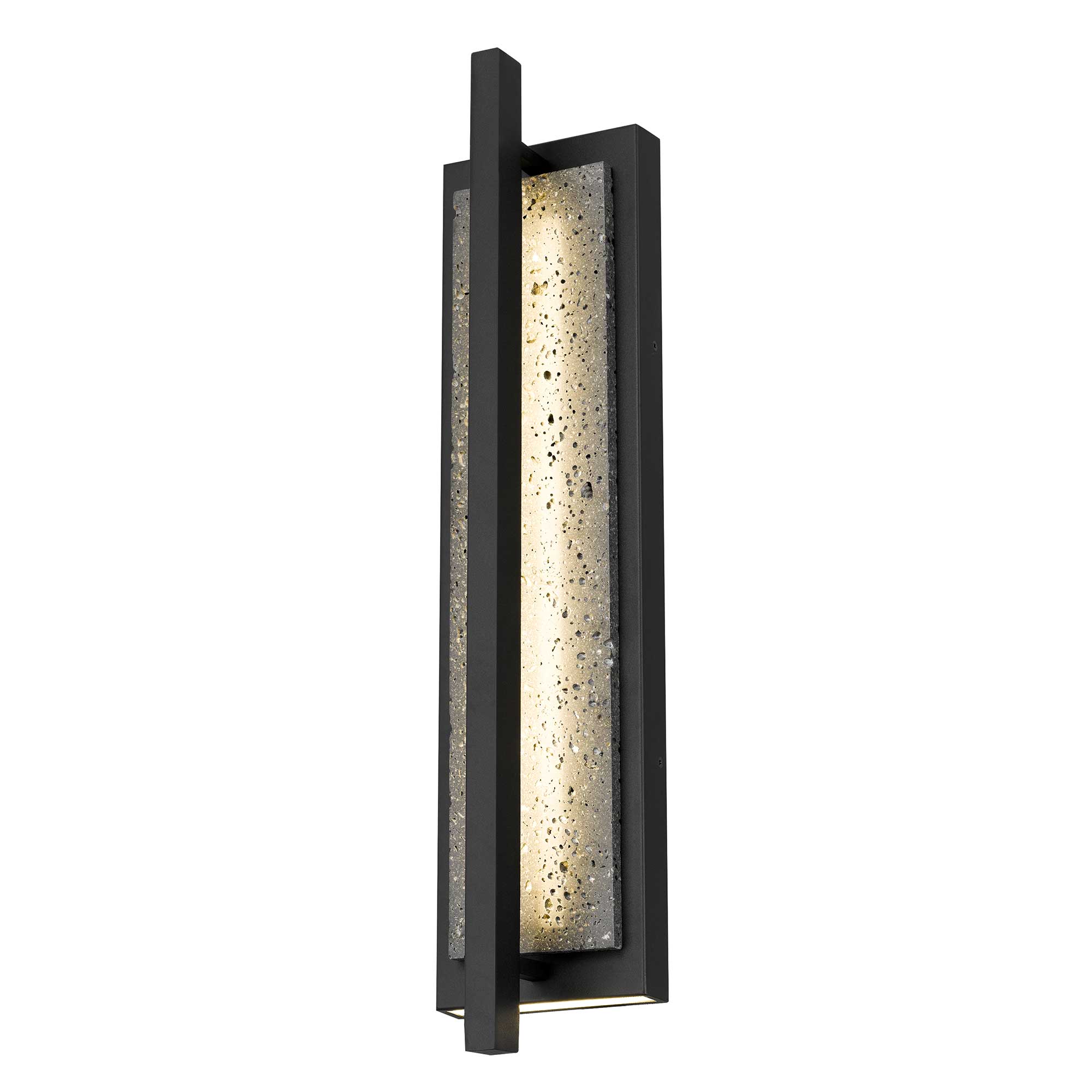 Alteck Dakota 24-Inch Black 3-CCT LED Outdoor Wall Light - AW0103-3CCT-W-BK