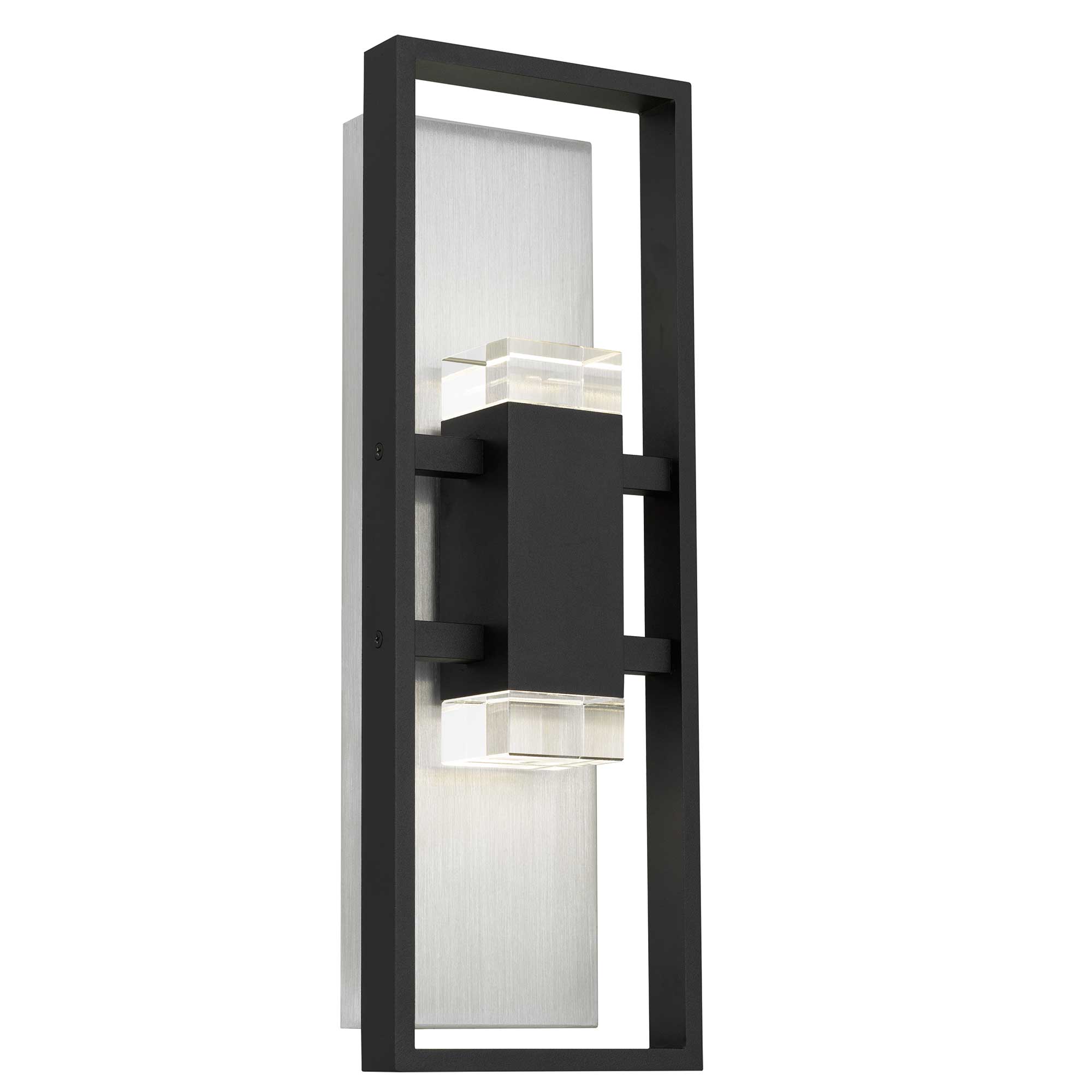 Alteck Mars 18-Inch Black 3-CCT LED Outdoor Wall Light - AW0106-3CCT-W-BK