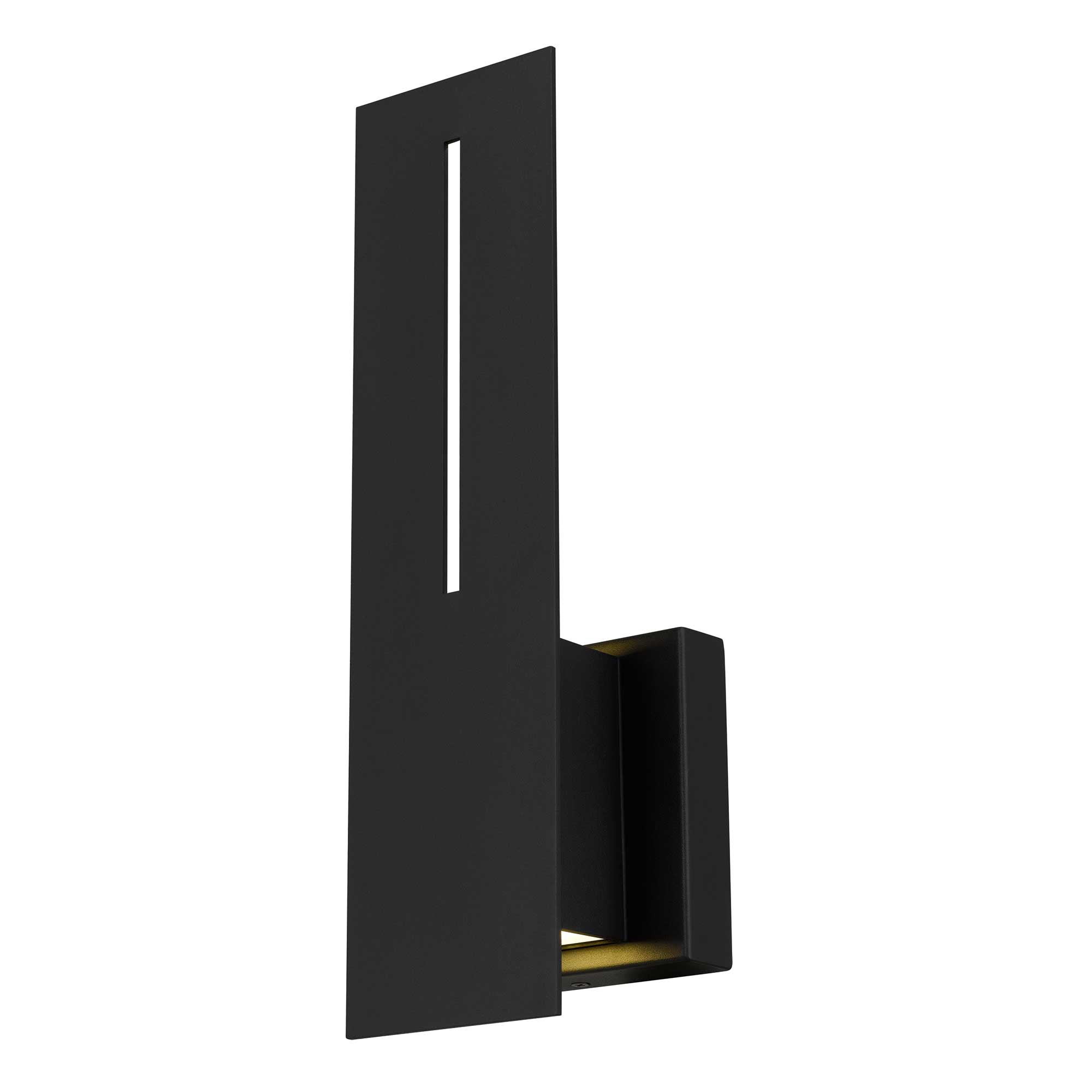 Alteck Slot 15-Inch Black 3-CCT LED Outdoor Wall Light - AW0109-3CCT-W-BK