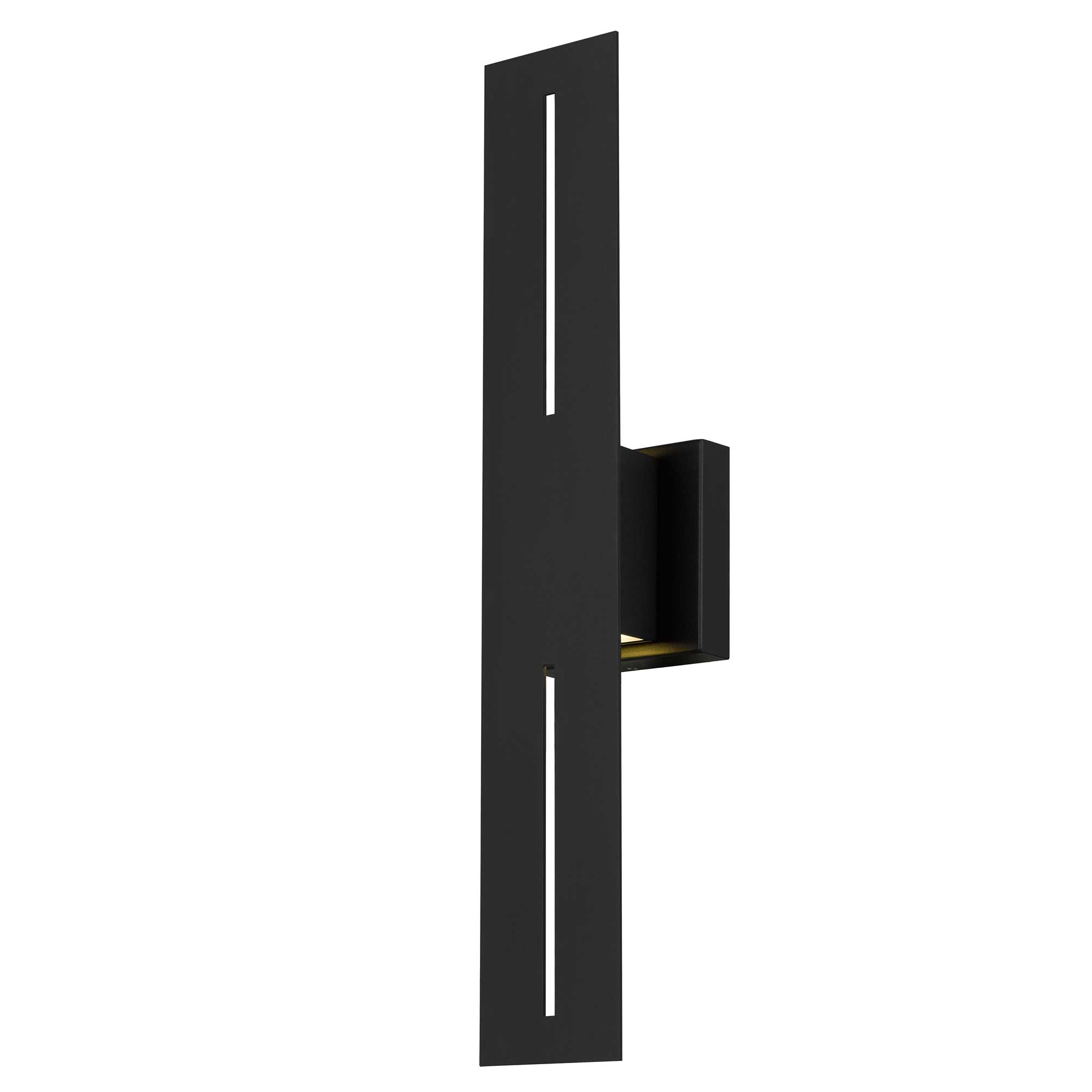 Alteck Slot 24-Inch Black 3-CCT LED Outdoor Wall Light - AW0110-3CCT-W-BK