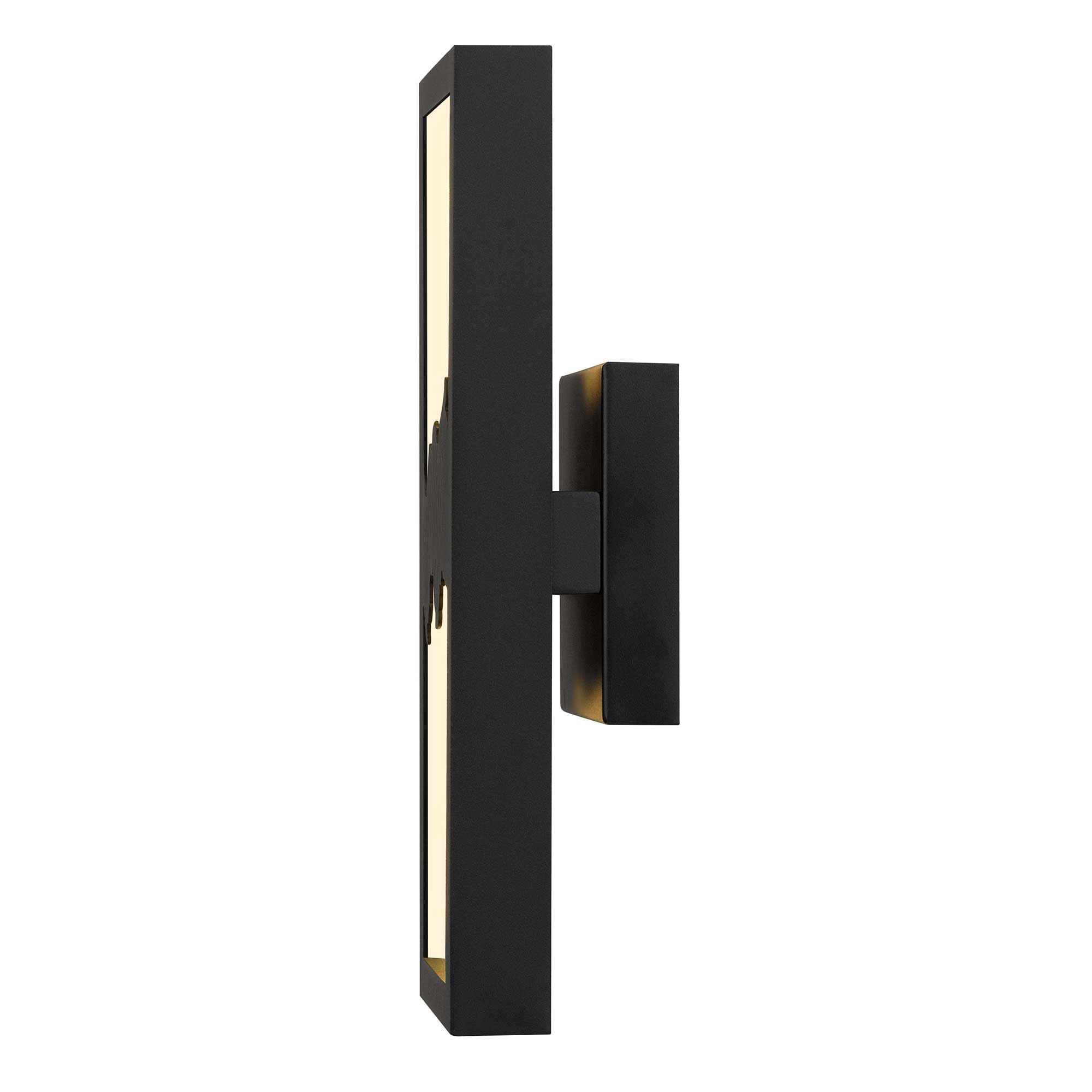 Alteck Sunrize 15-Inch Black 3-CCT LED Outdoor Wall Light - AW0111-3CCT-W-BK/PB - Product Image 4
