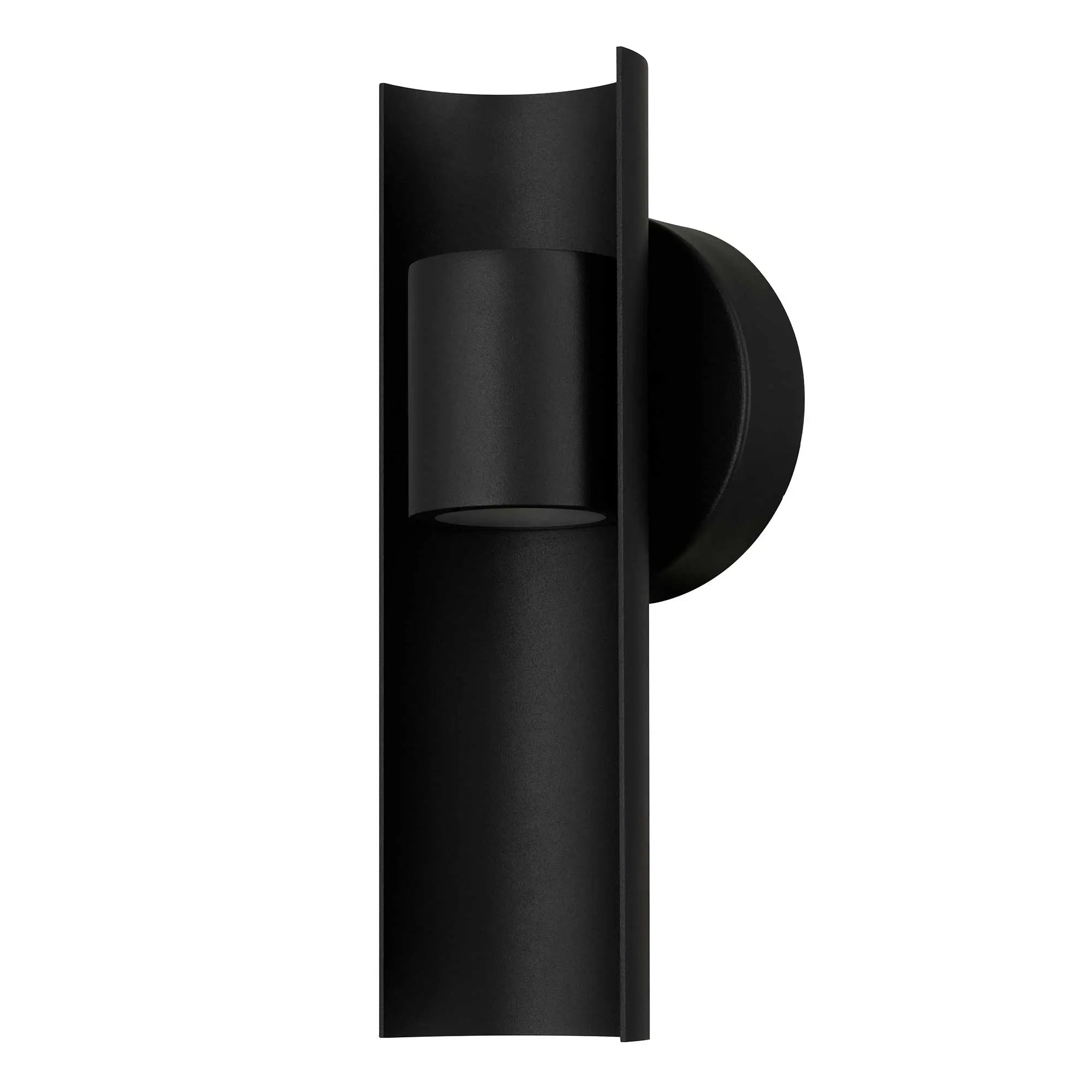 Alteck Hugo 11.5-Inch Black 3-CCT LED Outdoor Wall Light - AW0113-3CCT-W-BK - Product Image 2