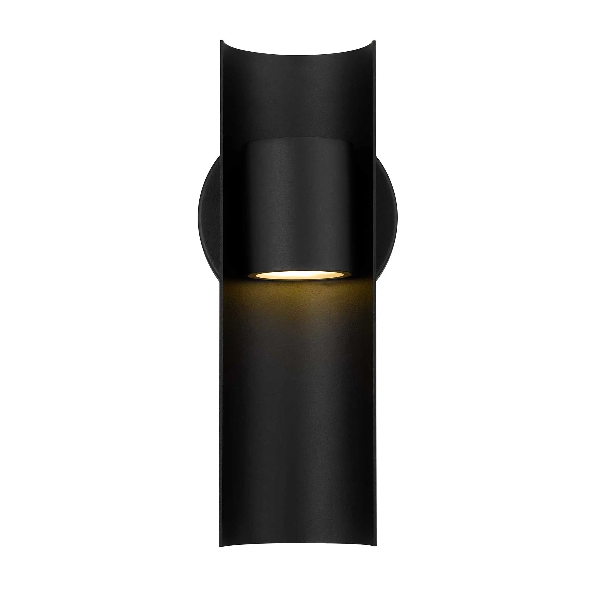 Alteck Hugo 11.5-Inch Black 3-CCT LED Outdoor Wall Light - AW0113-3CCT-W-BK - Product Image 3