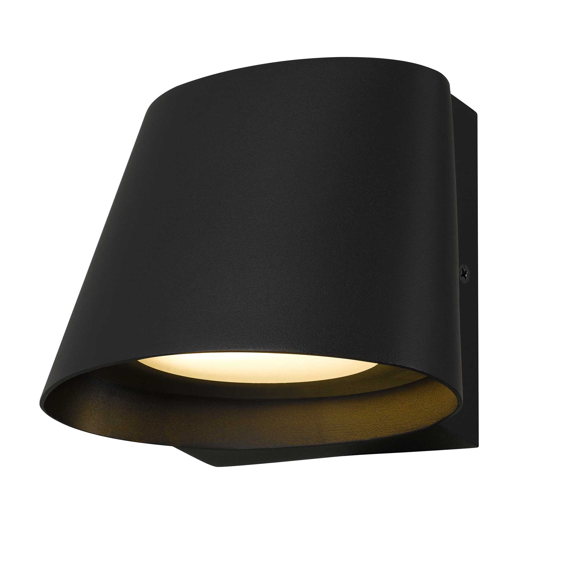 Alteck Grace 5-Inch Black 3-CCT LED Outdoor Wall Light - AW0115-3CCT-W-BK