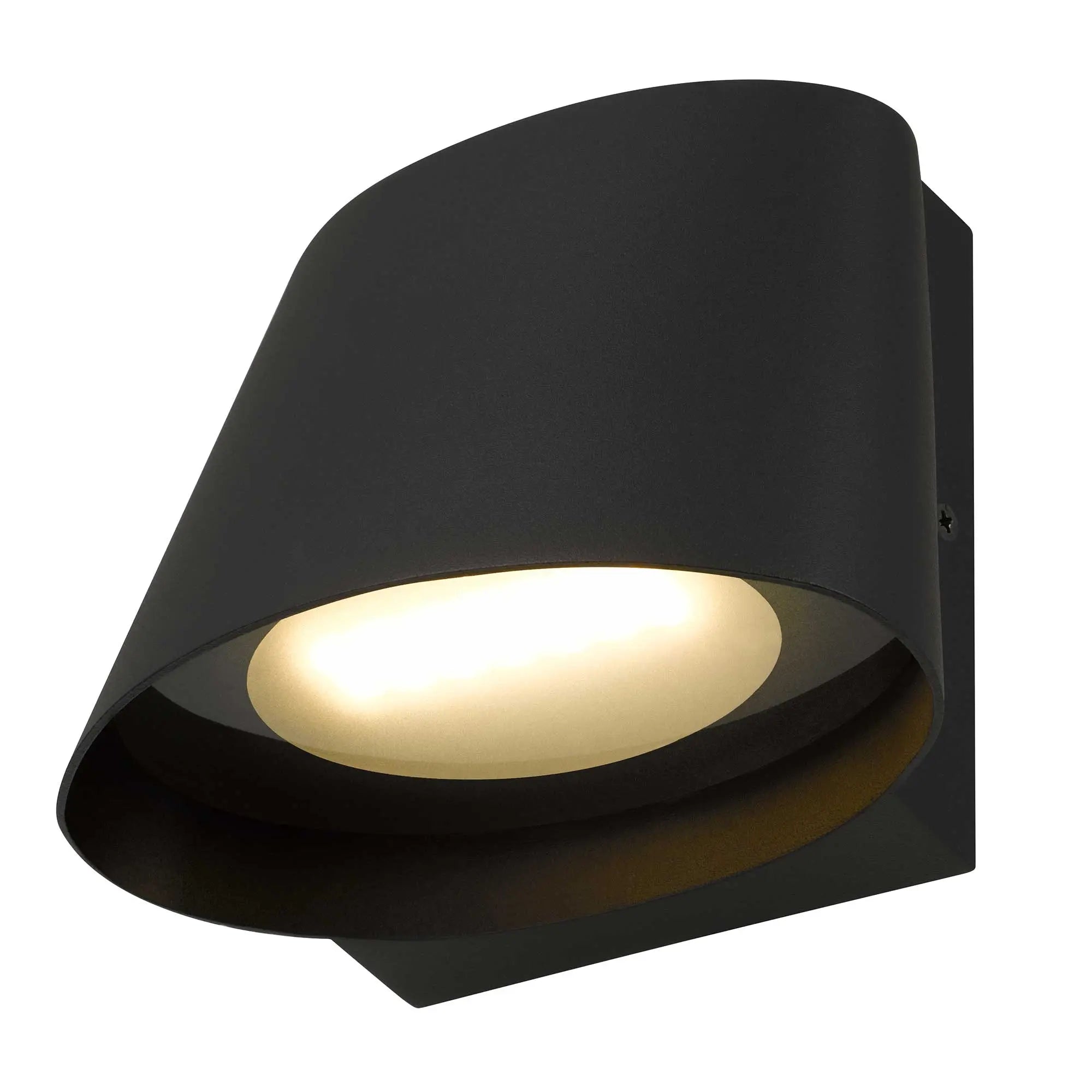 Alteck Grace 5-Inch Black 3-CCT LED Outdoor Wall Light - AW0115-3CCT-W-BK - Product Image 5