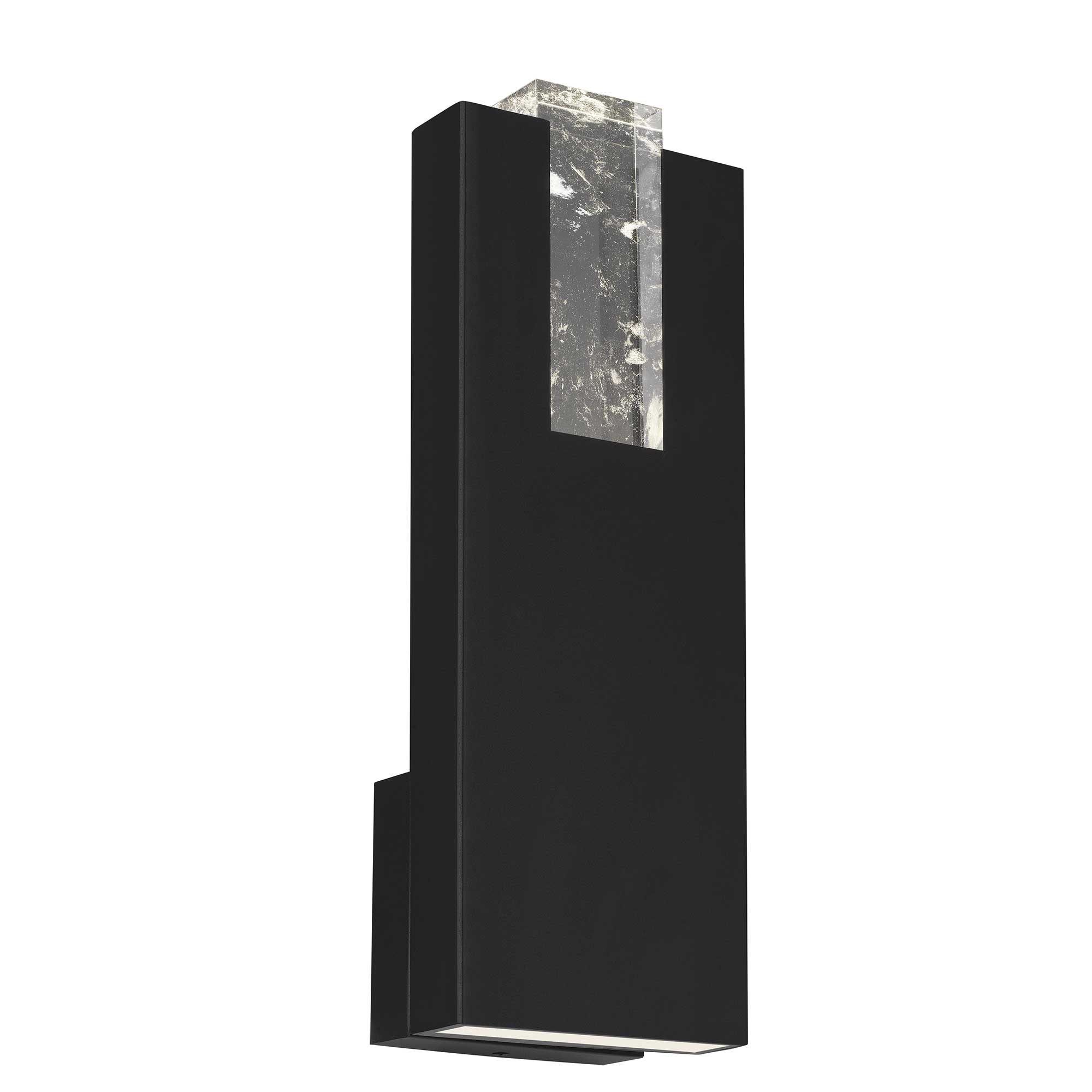 Alteck Mille 18-Inch Black 3-CCT LED Outdoor Wall Light - AW0117-3CCT-W-BK