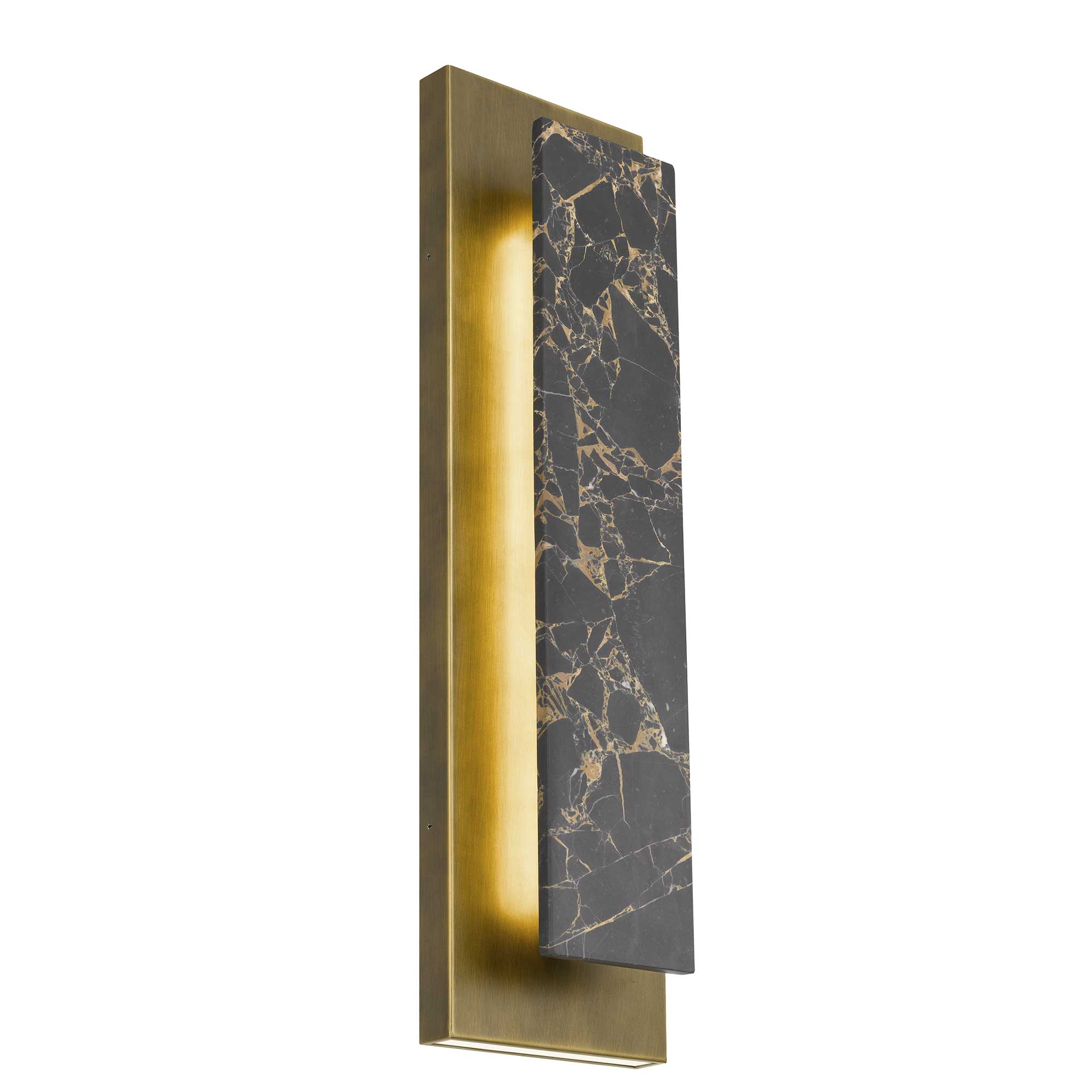 Alteck Zoey 24-Inch Painted Antique Brass 3-CCT LED Outdoor Wall Light - AW0124-3CCT-W-PAB