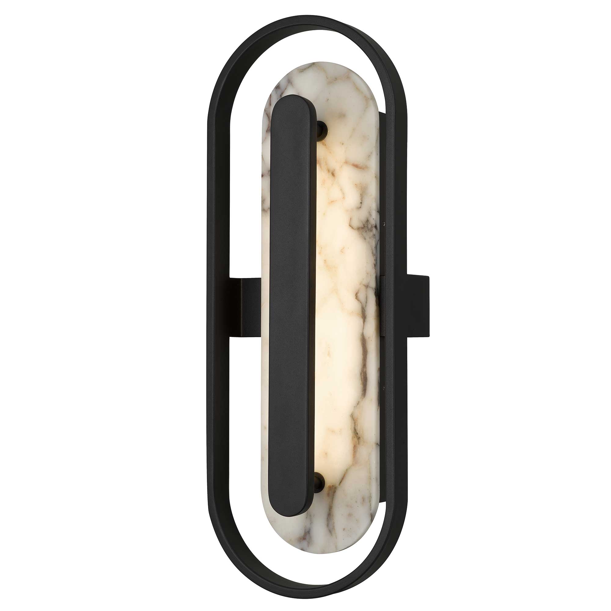 Alteck Roundabout 22-Inch Painted Antique Brass 3-CCT LED Outdoor Wall Light - AW0125-3CCT-W-BK
