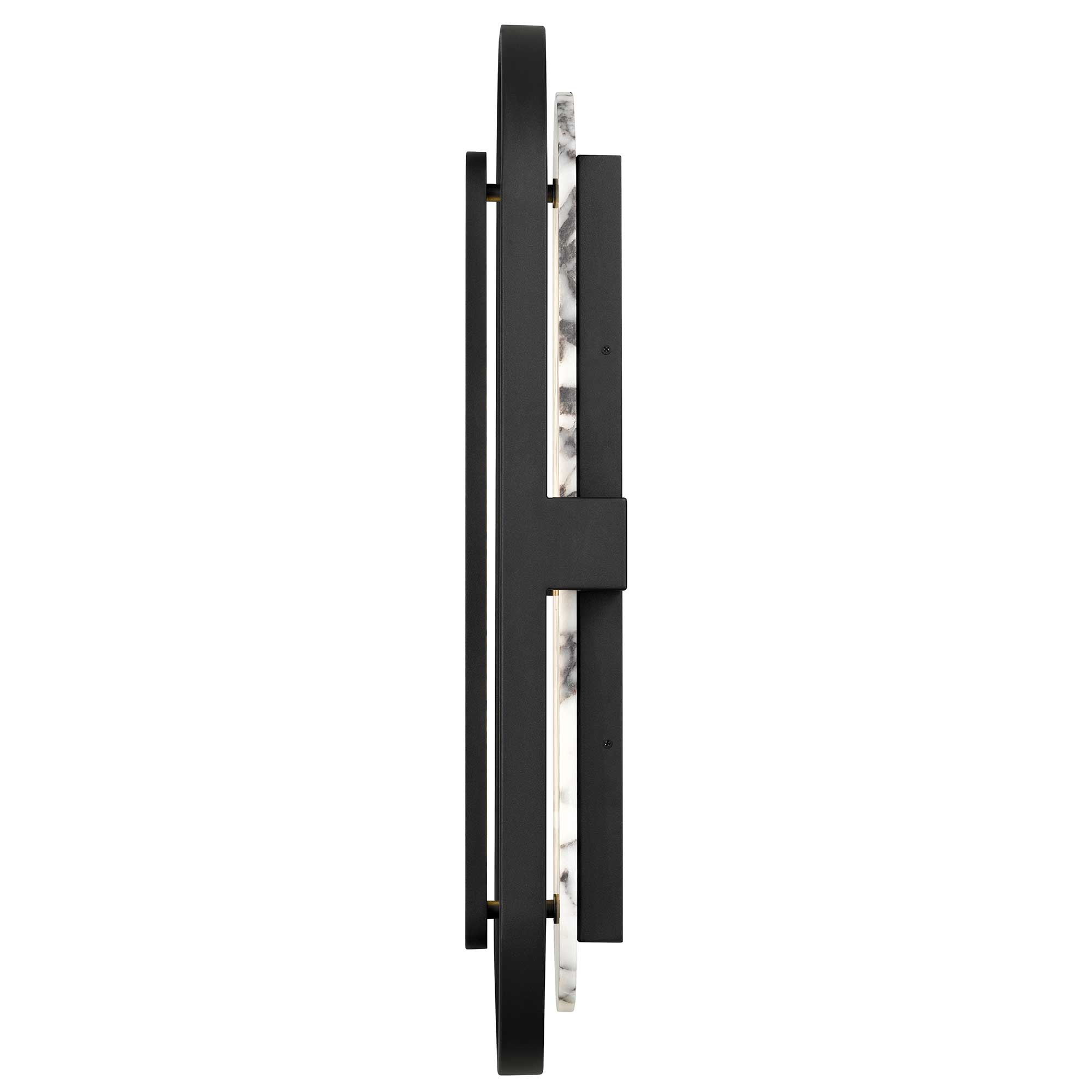 Alteck Roundabout 28-Inch Black 3-CCT LED Outdoor Wall Light - AW0126-3CCT-W-BK - Product Image 4