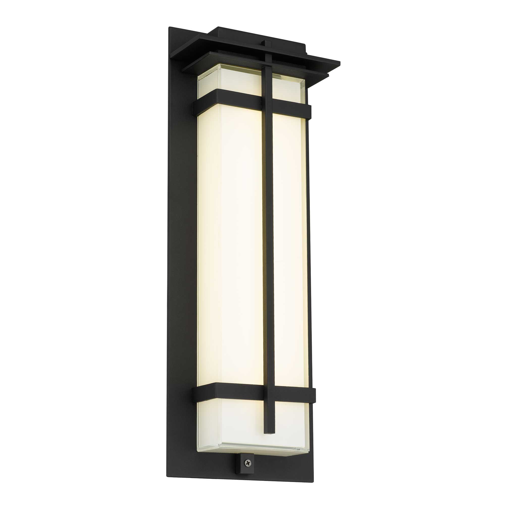 Alteck Frank 18-Inch Black 3-CCT LED Outdoor Wall Light - AW0137-3CCT-W-BK