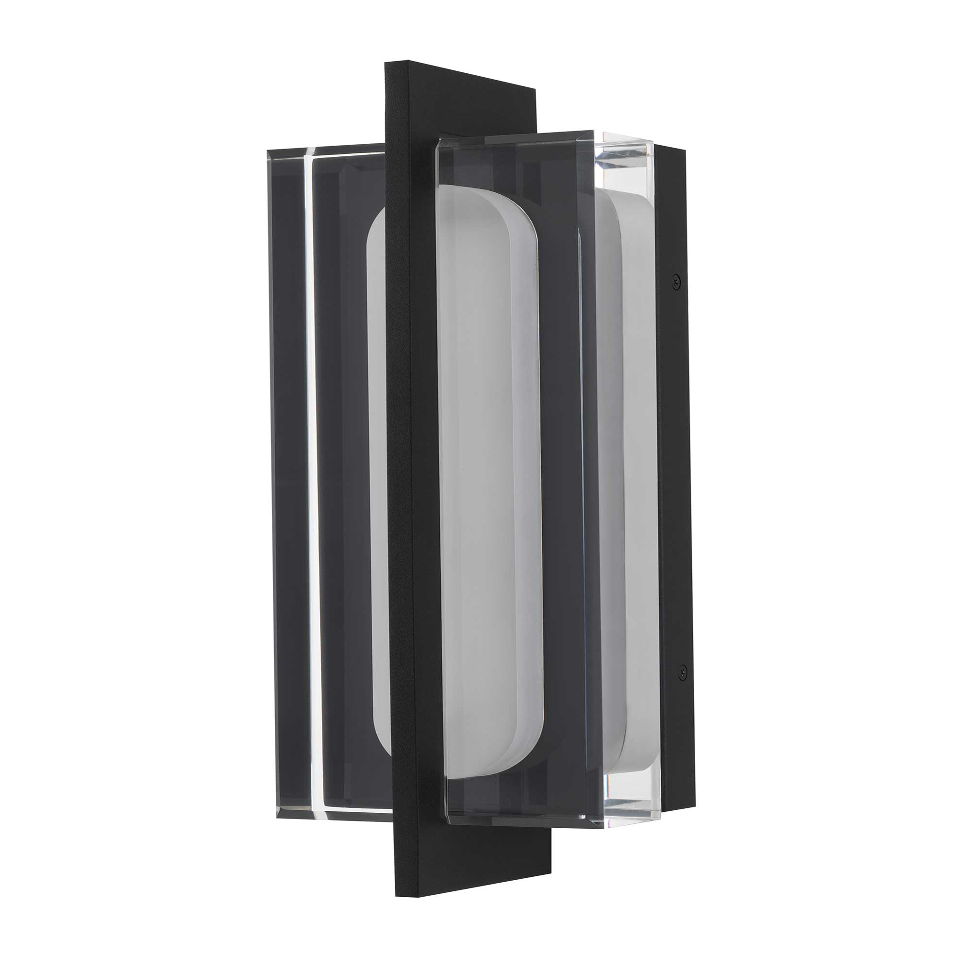 Alteck Avani 14.625-Inch Black 3-CCT LED Outdoor Wall Light - AW0143-3CCT-W-BK - Product Image 2