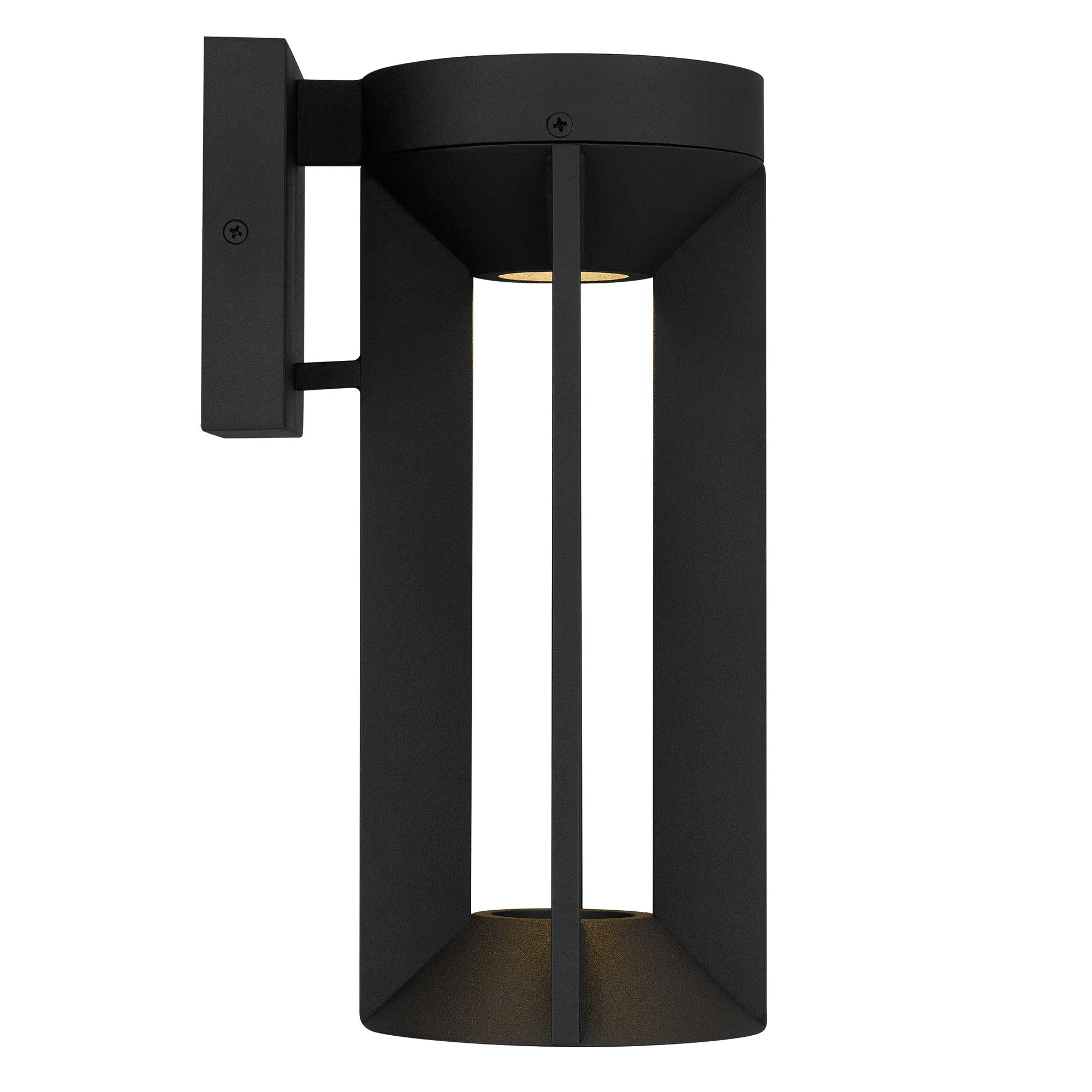 Alteck Aura 12.125-Inch Black 3-CCT LED Outdoor Wall Light - AW0145-3CCT-W-BK - Product Image 4