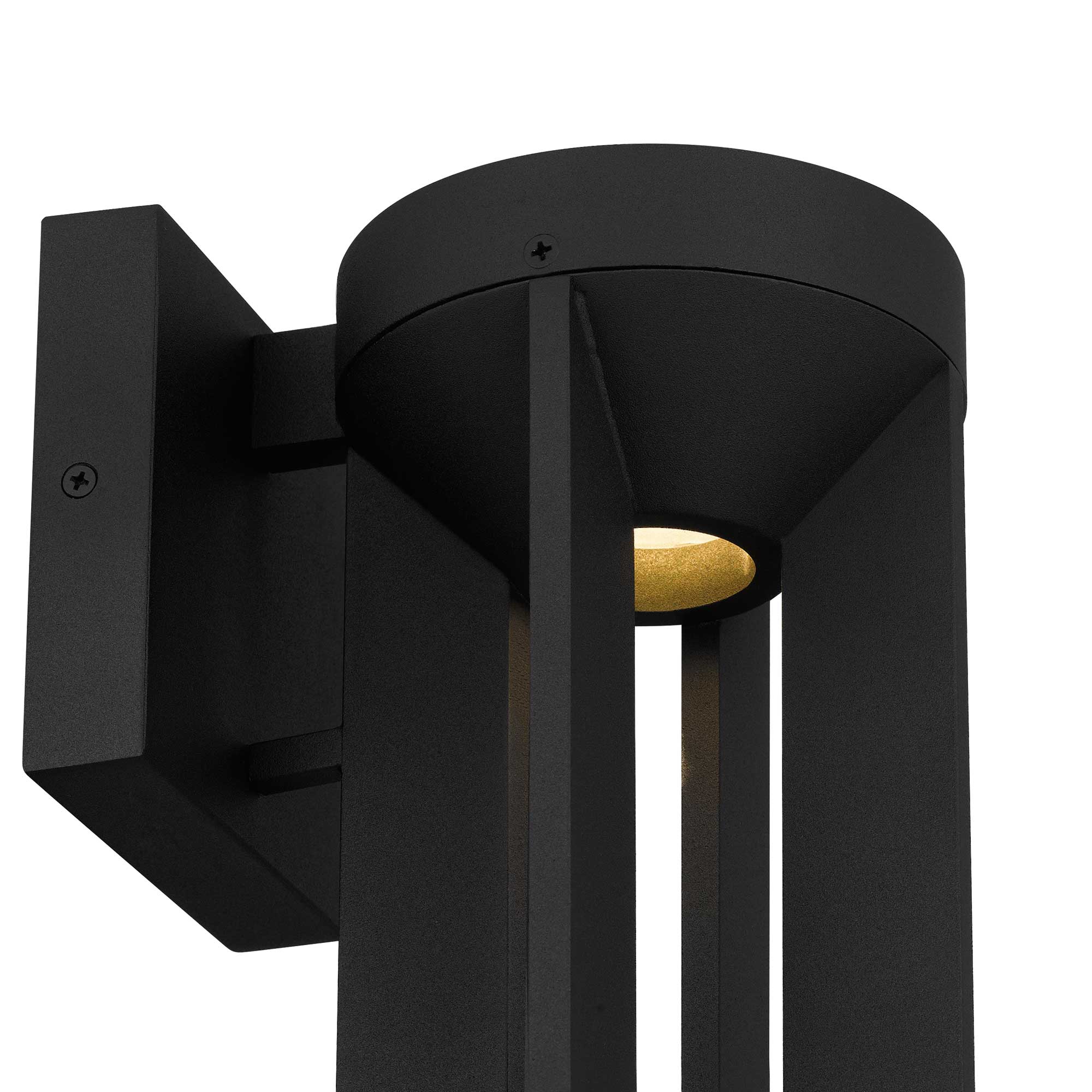 Alteck Aura 12.125-Inch Black 3-CCT LED Outdoor Wall Light - AW0145-3CCT-W-BK - Product Image 5