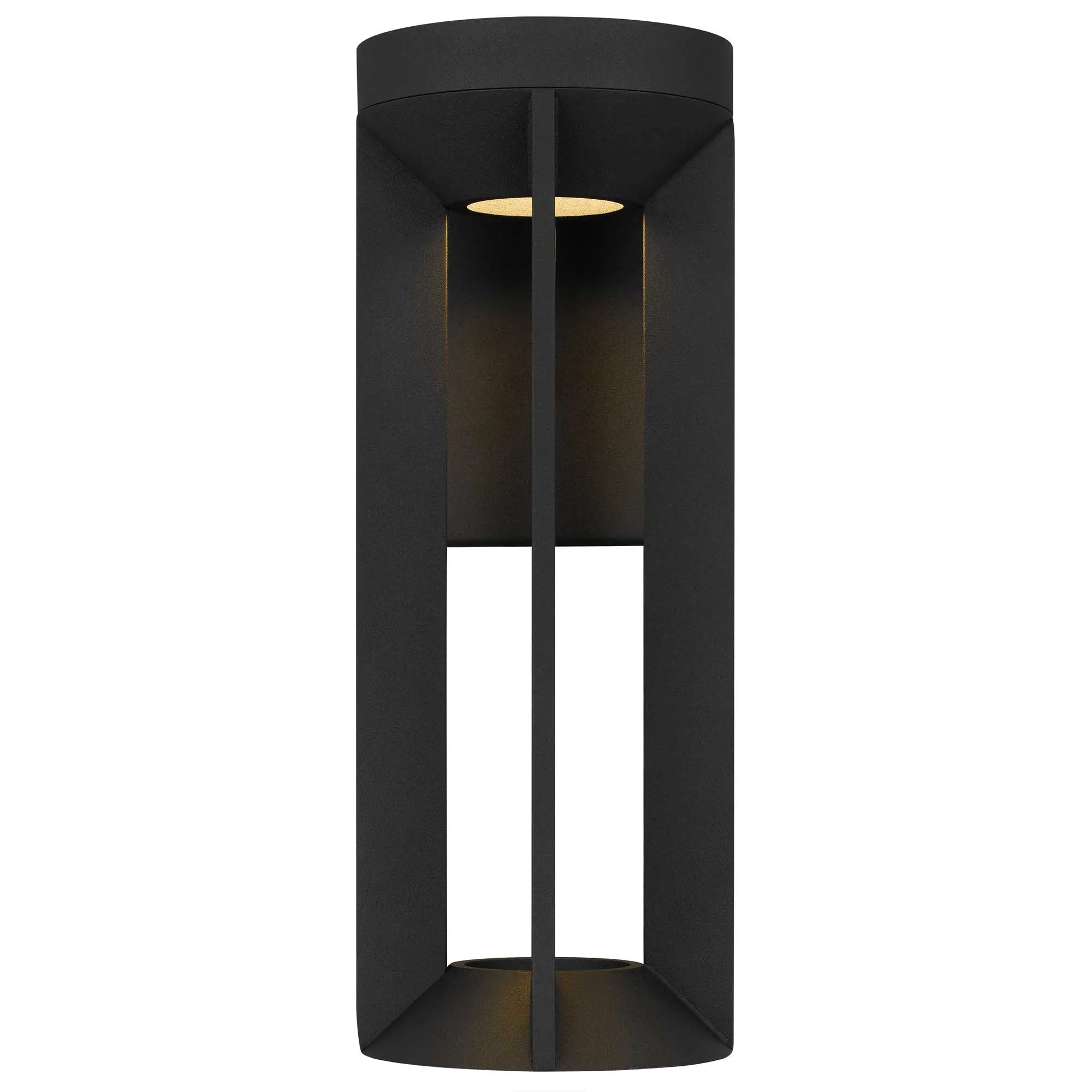 Alteck Aura 16-Inch Black 3-CCT LED Outdoor Wall Light - AW0146-3CCT-W-BK - Product Image 3
