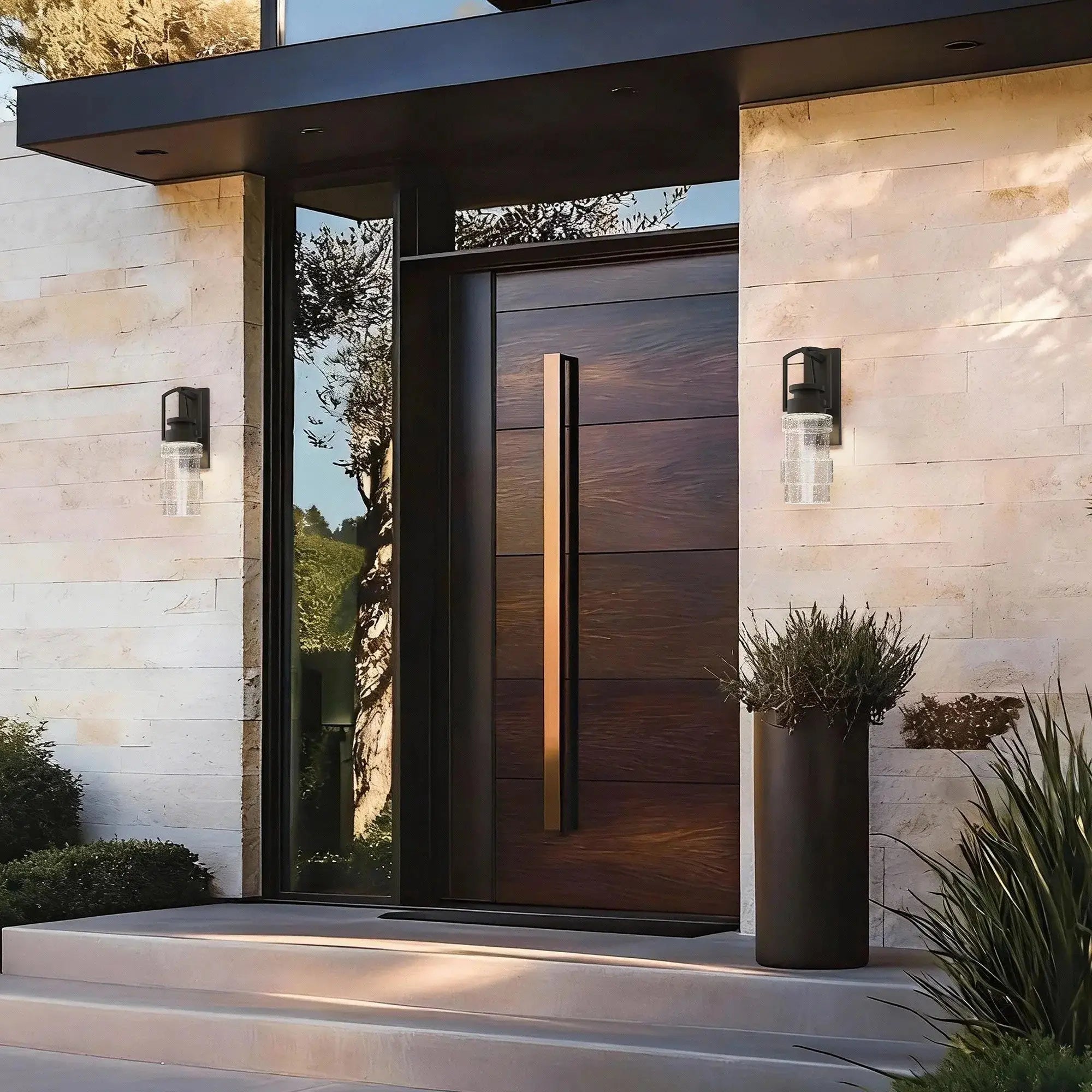 Alteck Artefact 24-Inch Dark Bronze Oxide 5-CCT LED Outdoor Wall Light - Wet Rated - AW0154-5CCT-W-DBO Alteck