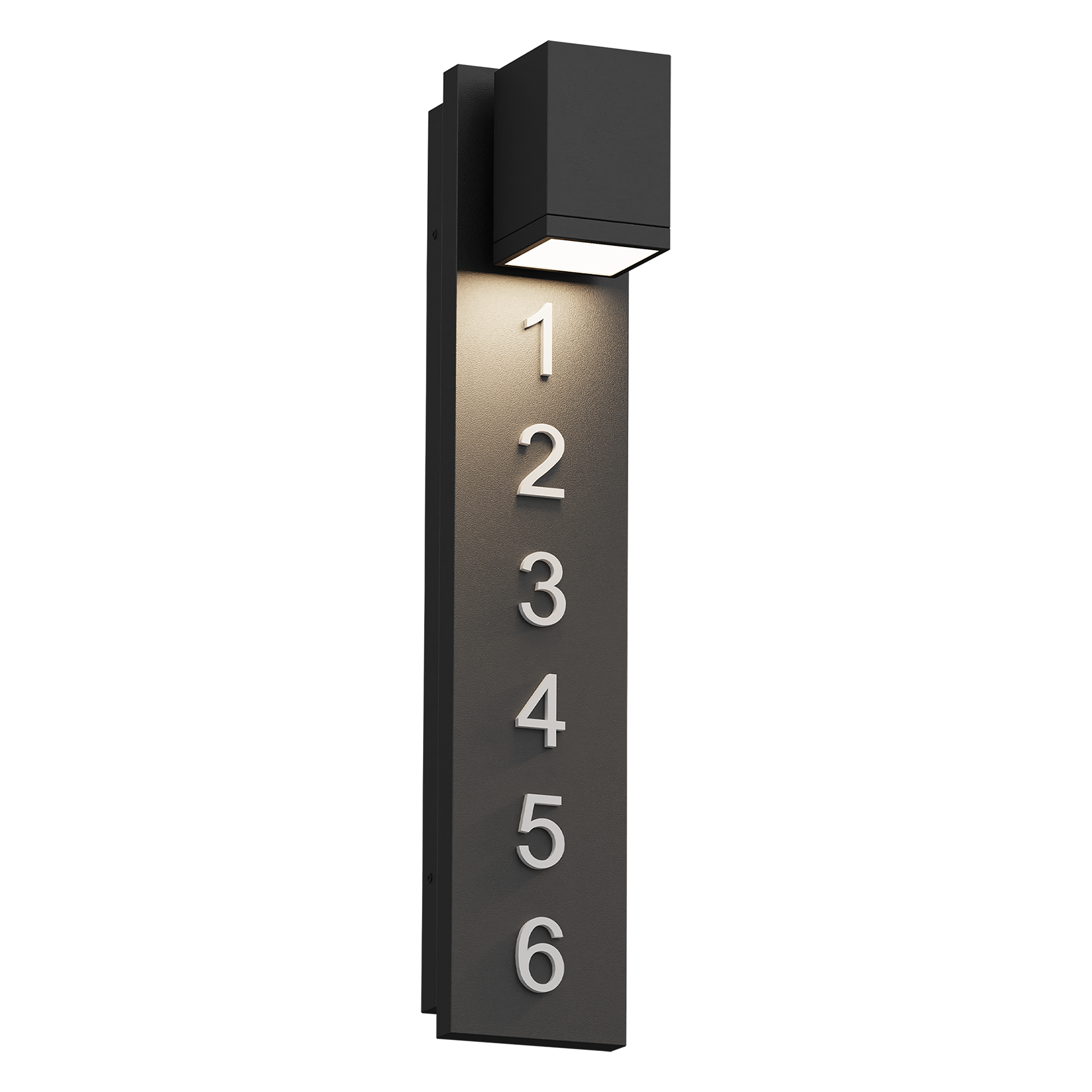 Alteck Bishop 26-Inch Black LED Outdoor Wall Light - AW0157-5CCT-W-BK