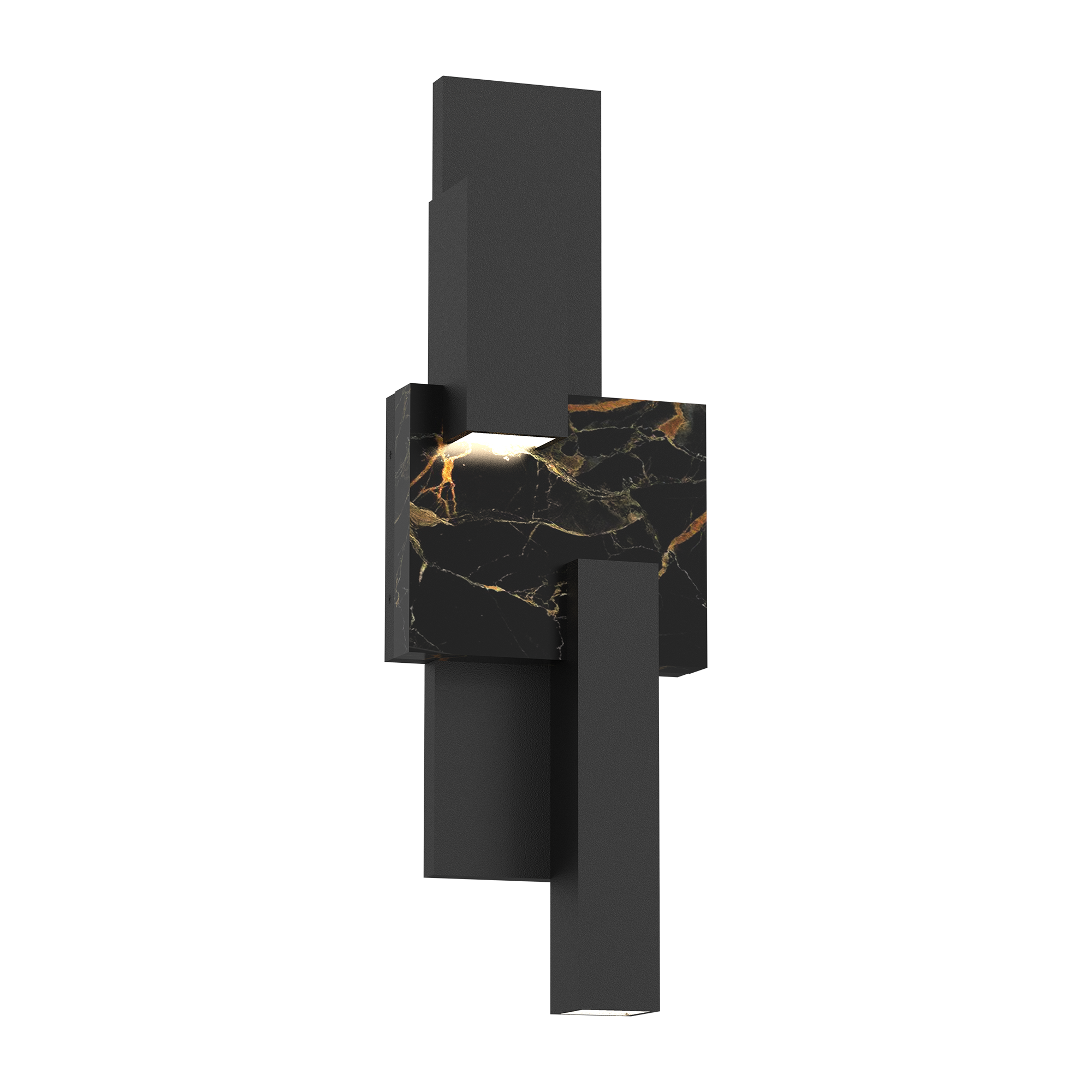 Alteck Lap 24-Inch Black LED Outdoor Wall Light - AW0162-5CCT-W-BK
