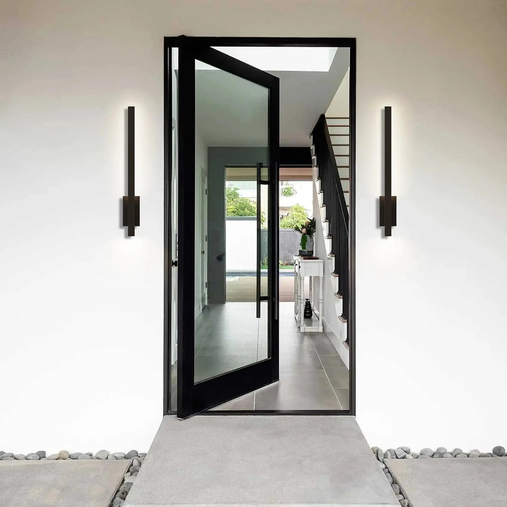 Alteck Lina 34-Inch Dark Bronze Oxide 5-CCT LED Outdoor Wall Light - Wet Rated - AW0164-5CCT-W-DBO Alteck