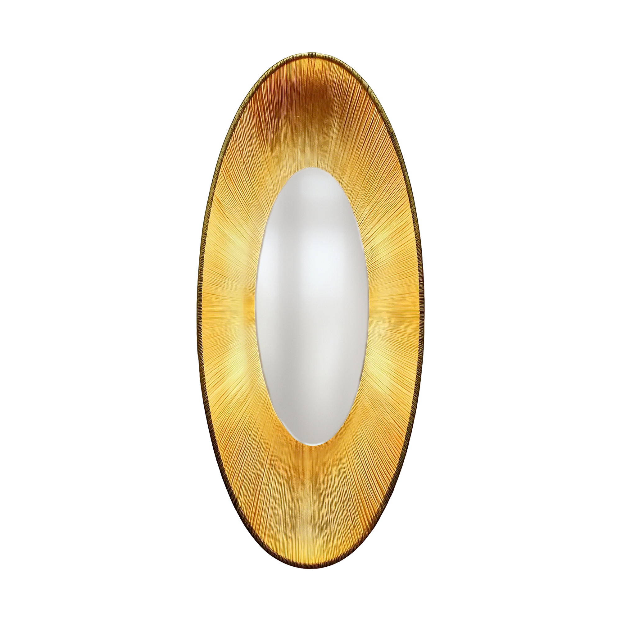 Alteck Oval 22-Inch Painted Antique Brass LED Outdoor Wall Light - AW0169-5CCT-W-PAB