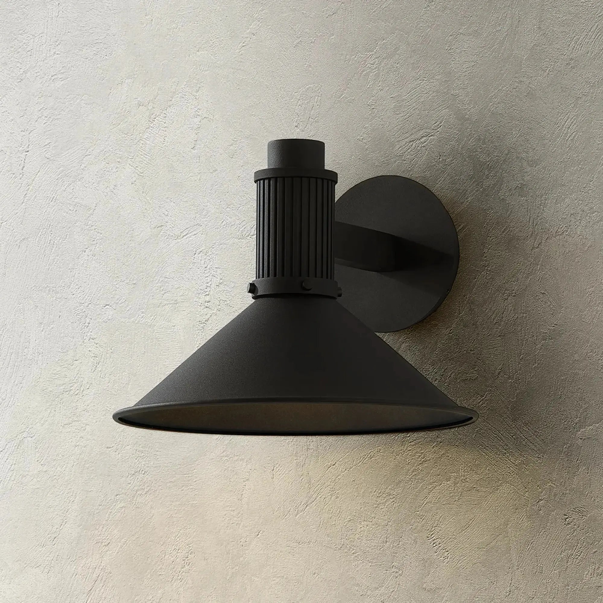 Troy Lighting Elani 8.75-Inch Outdoor Wall Sconce - Texture Black - Wet Rated - B1409-TBK Troy Lighting