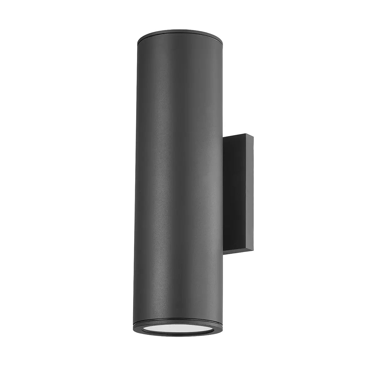 Perry Exterior Wall Sconce - Texture Black - 14.5" H