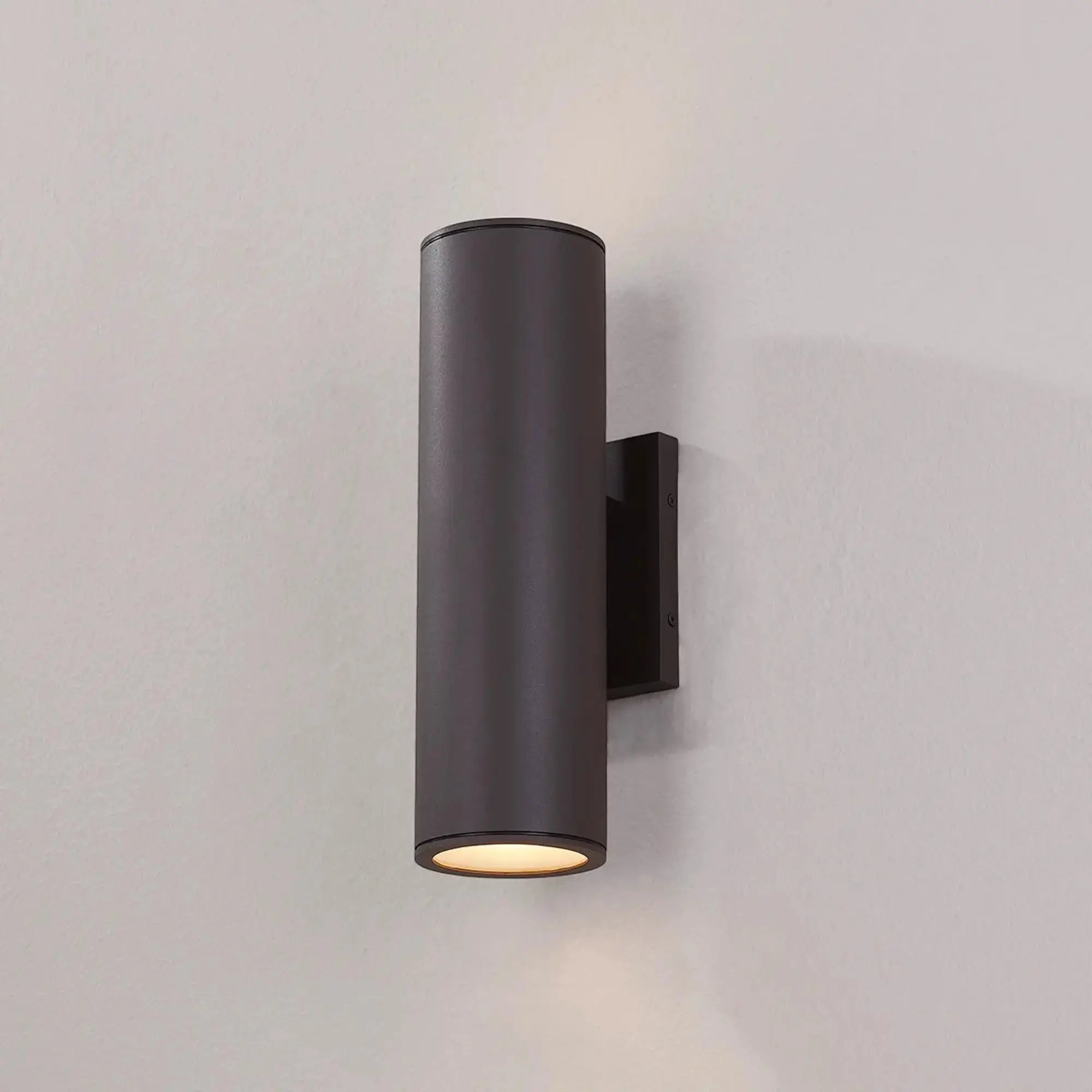 Troy Lighting Perry 14.5-Inch Outdoor Wall Sconce - Textured Bronze - Wet Rated - B2315-TBZ Troy Lighting