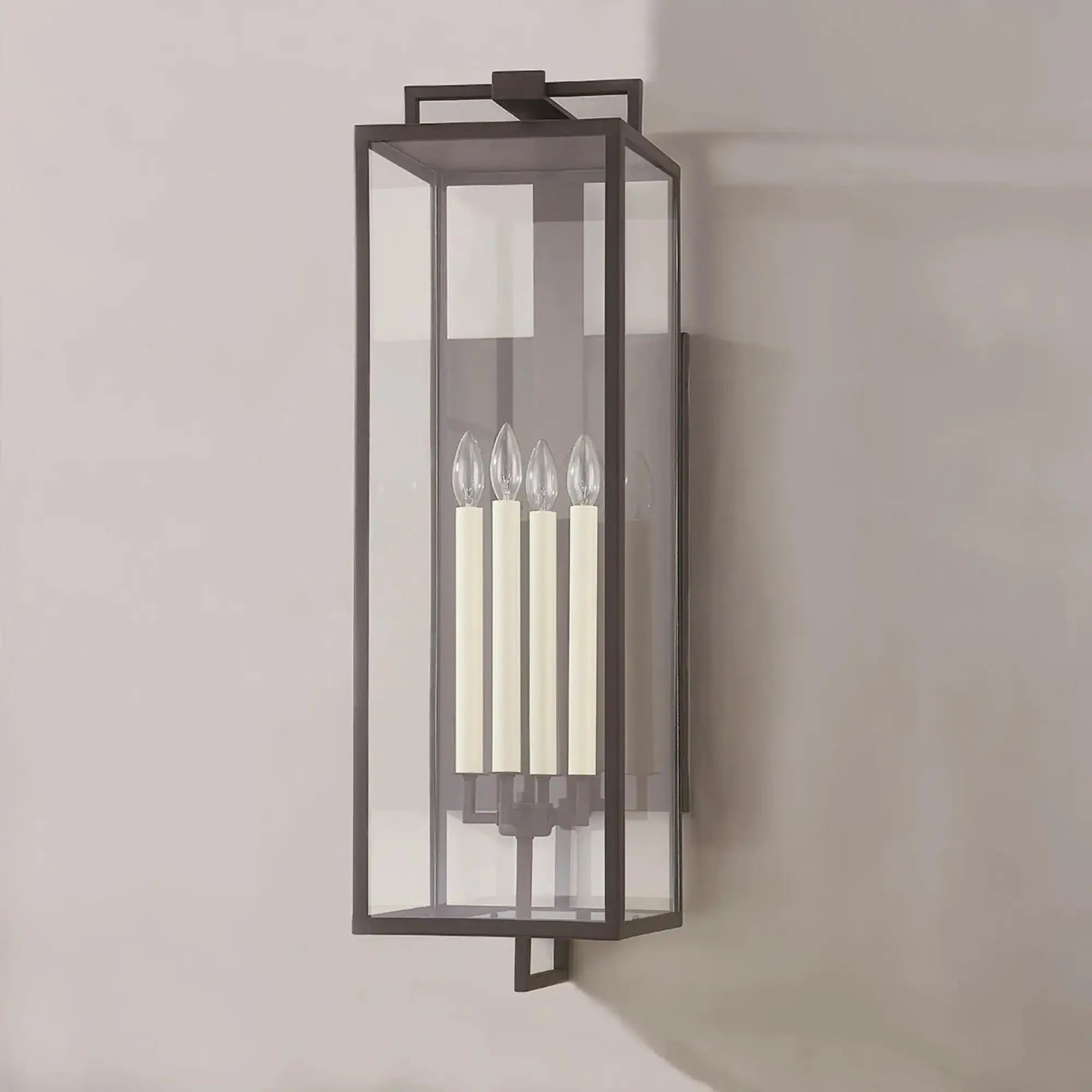 Troy Lighting Beckham 34-Inch Outdoor Wall Sconce - Textured Bronze - Wet Rated - B6384-TBZ Troy Lighting