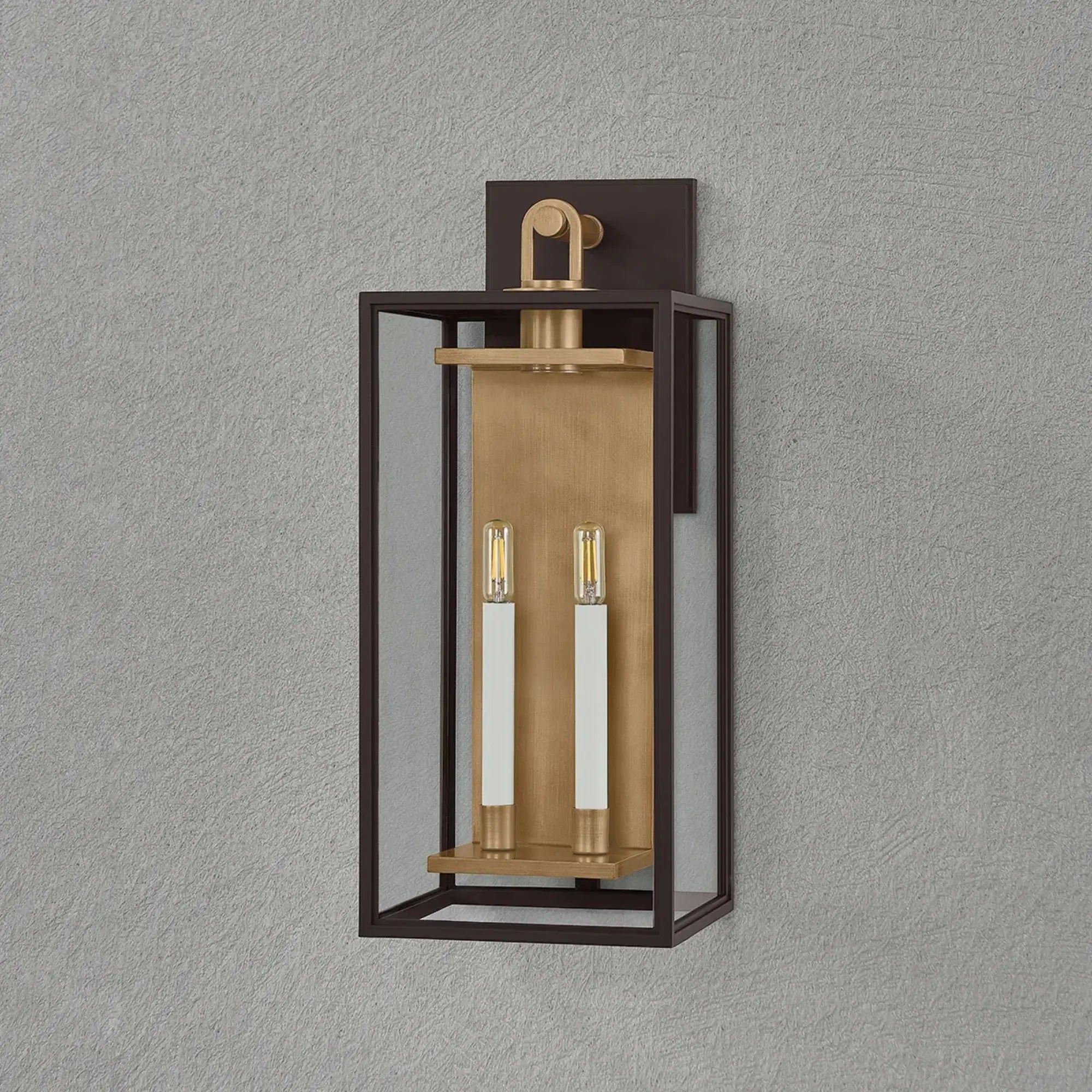 Troy Lighting Arnold 24.25-Inch Outdoor Wall Sconce - Patina Brass - Wet Rated - B6524-PBR/TBZ Troy Lighting