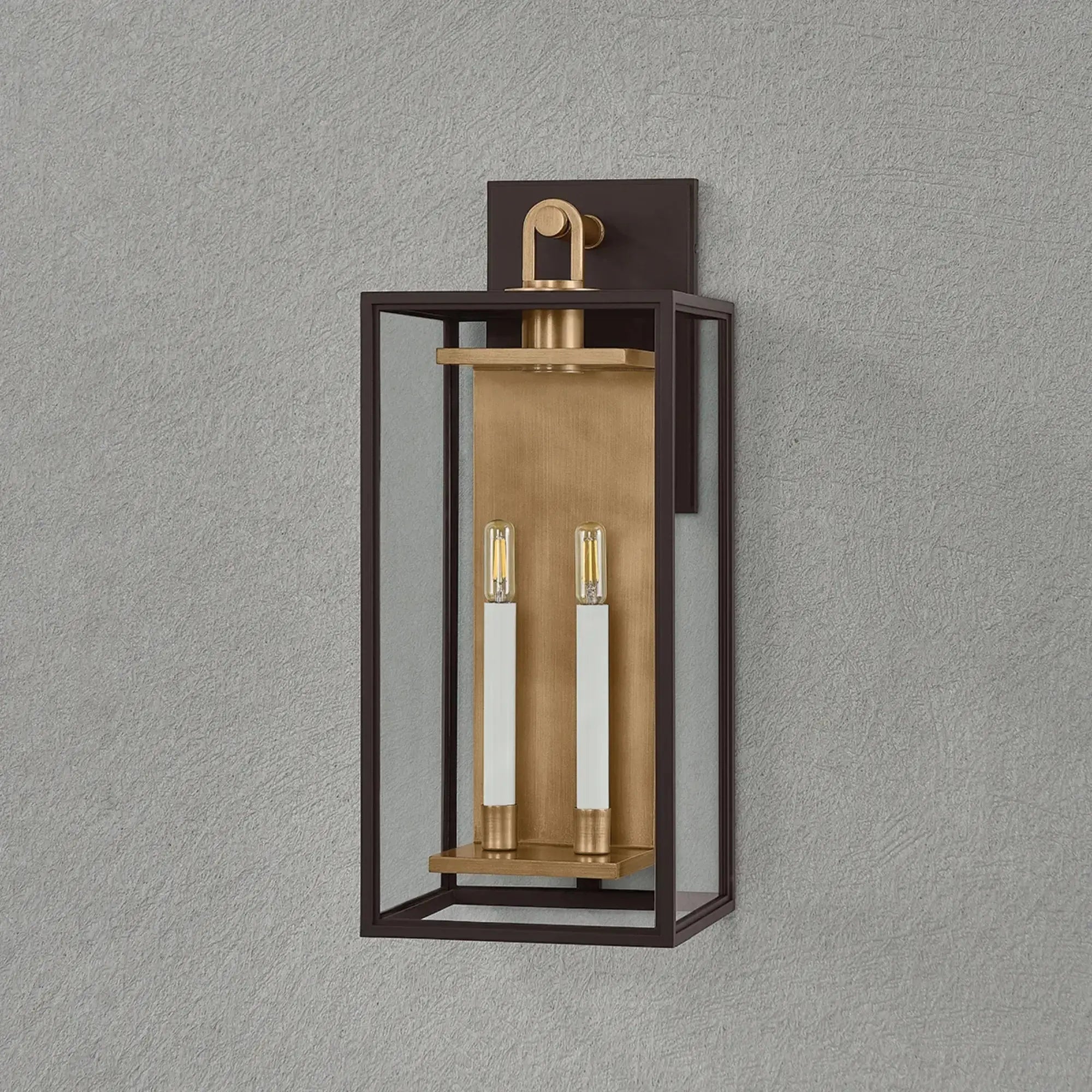 Troy Lighting Arnold 24.25-Inch Outdoor Wall Sconce - Patina Brass - Wet Rated - B6524-PBR/TBZ Troy Lighting