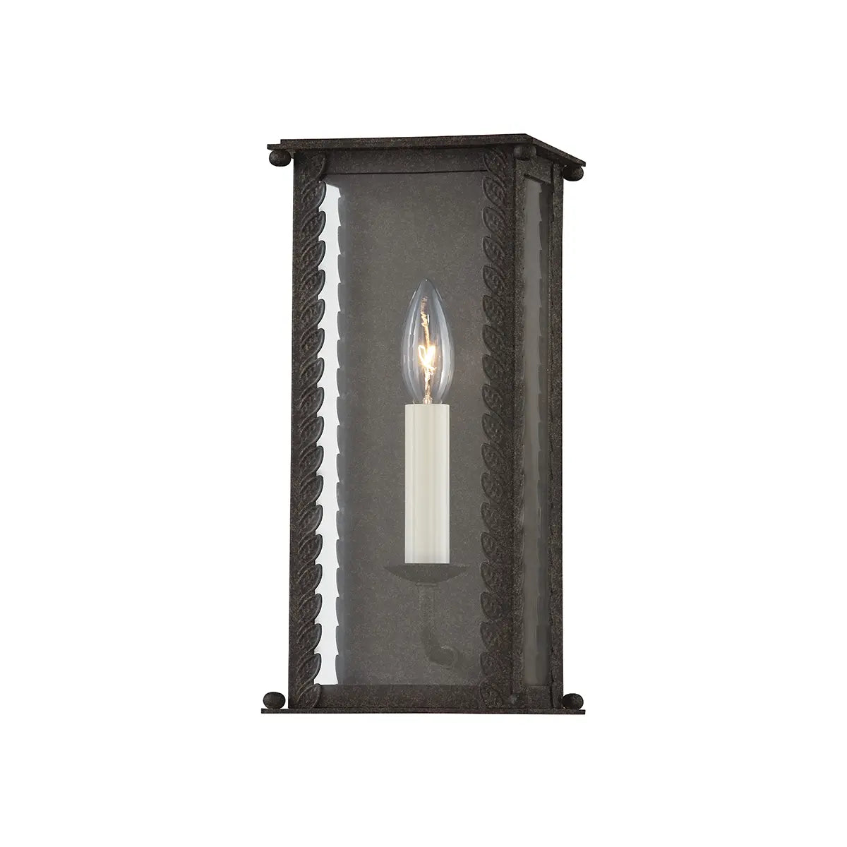 Zuma Exterior Wall Sconce - French Iron - 13" H