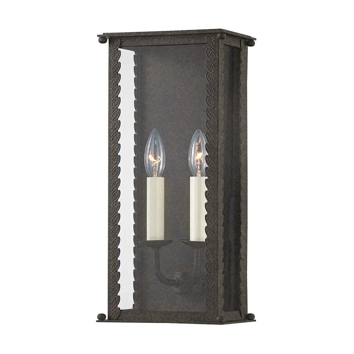 Zuma Exterior Wall Sconce - French Iron - 16.5" H