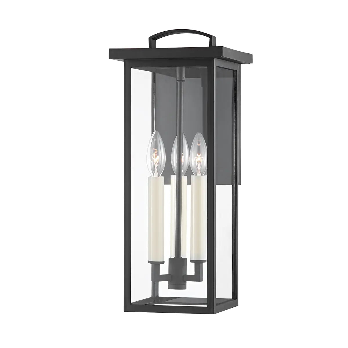 Eden Exterior Wall Sconce - Texture Black - 18" H