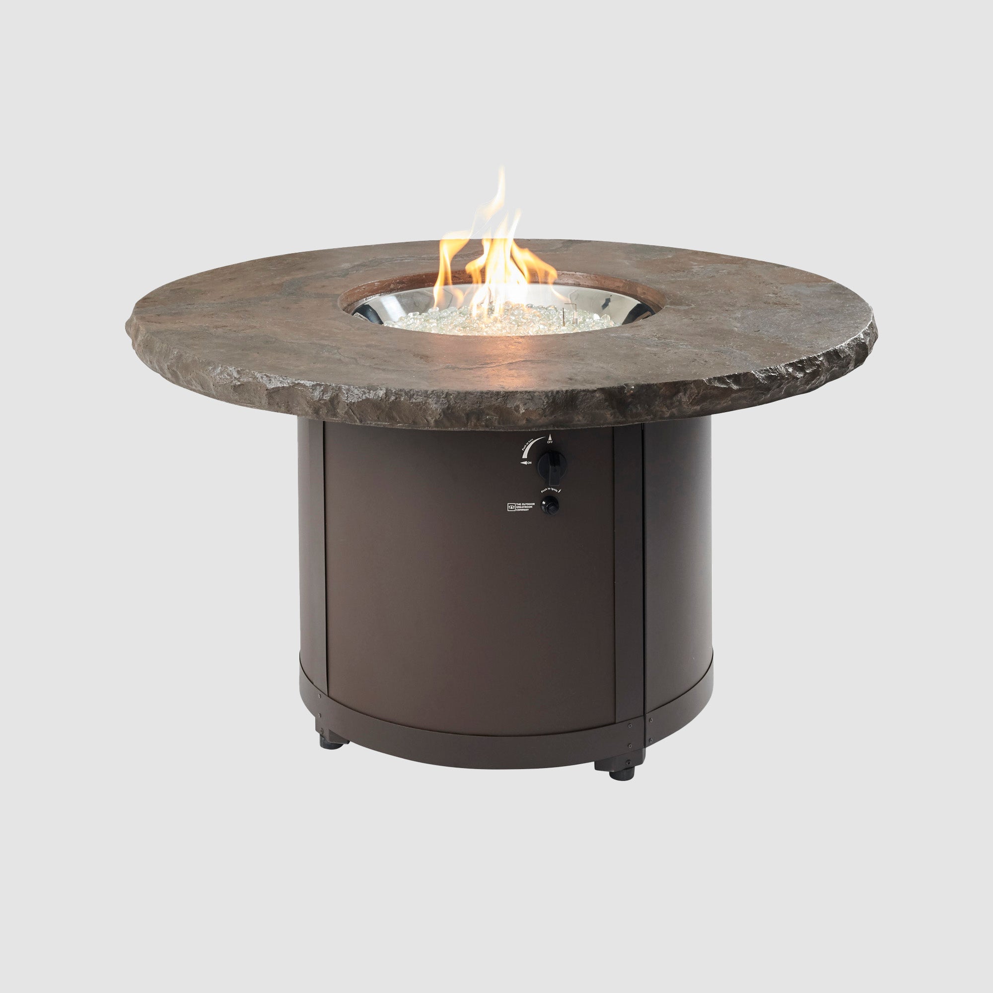Beacon 48″ Round Gas Fire Table – The Outdoor GreatRoom Company