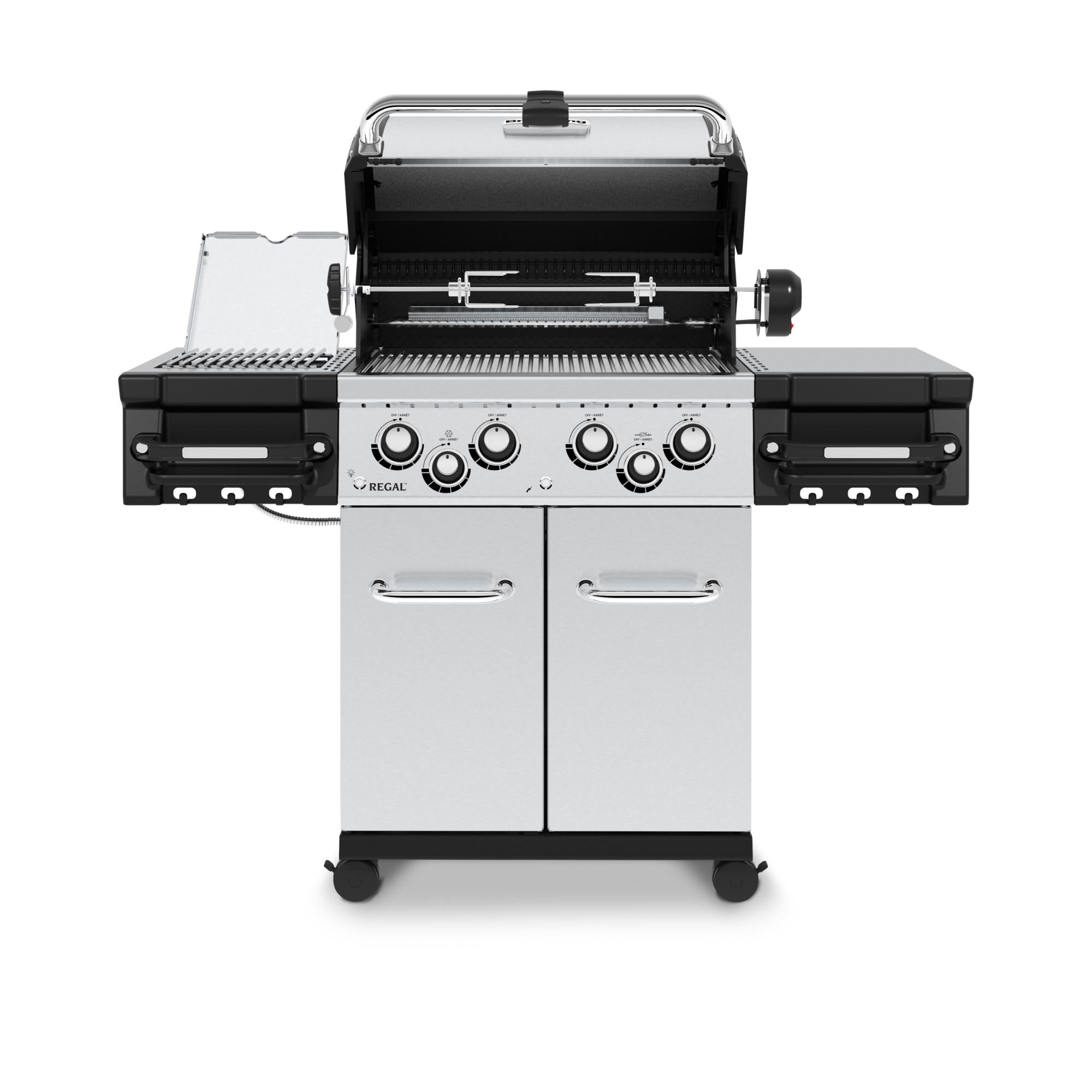 Broil King Regal S 490 Pro IR 4-Burner Gas Grill with Infrared Side Burner & Rotisserie