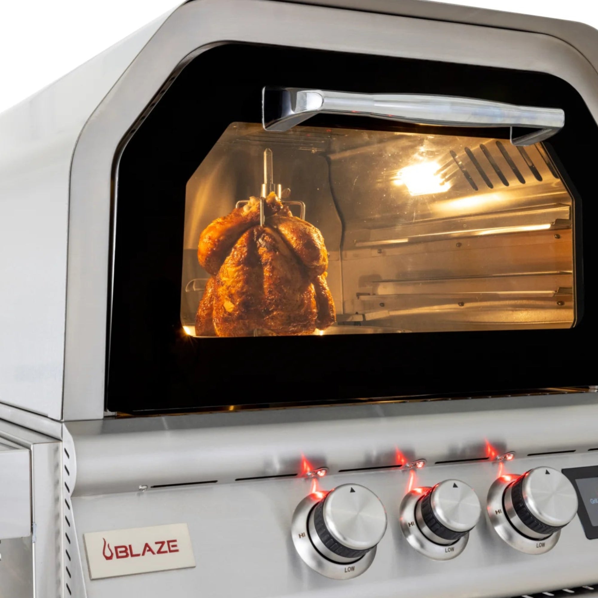Blaze 26-Inch Outdoor Gas Pizza Oven with Rotisserie