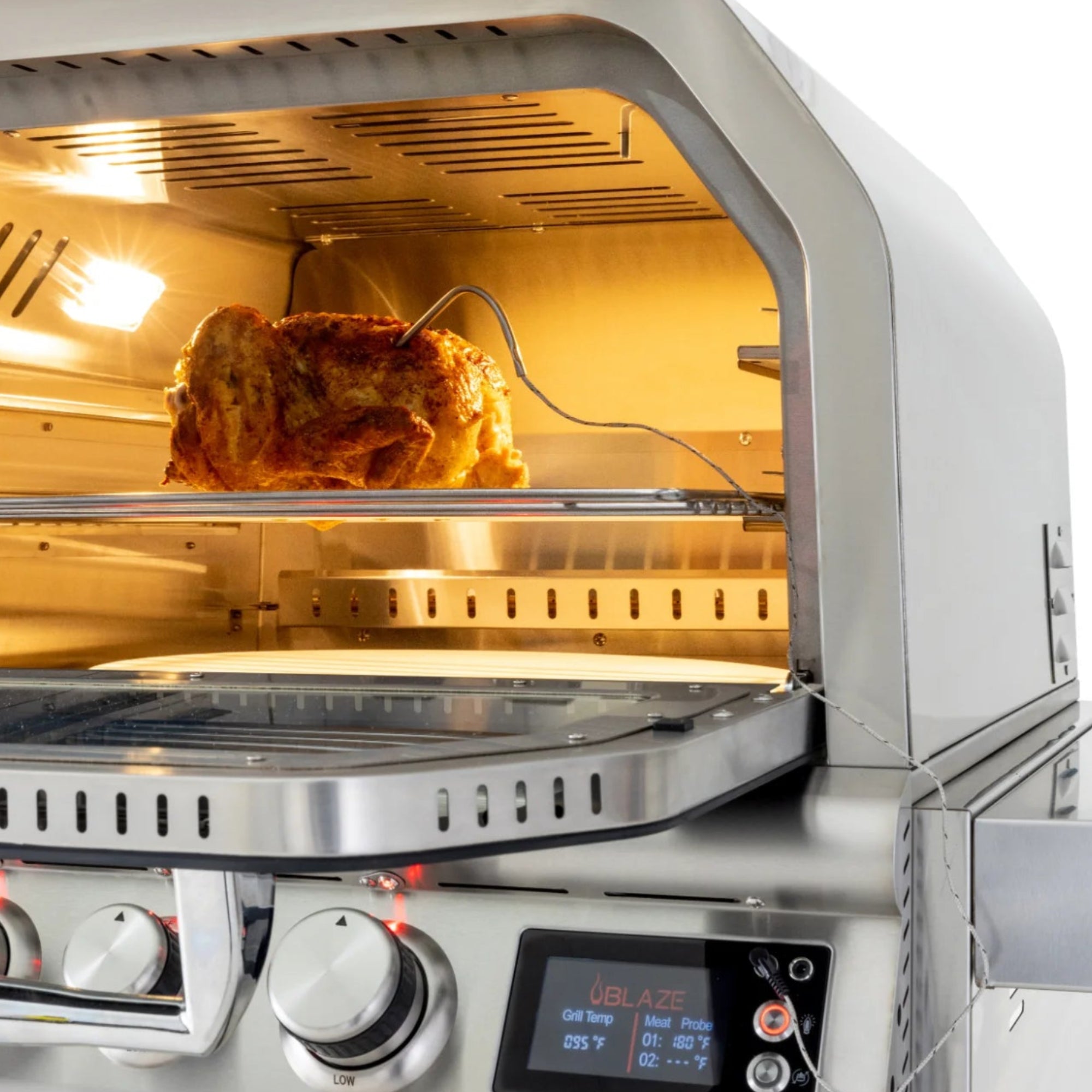 Blaze 26-Inch Outdoor Gas Pizza Oven with Rotisserie