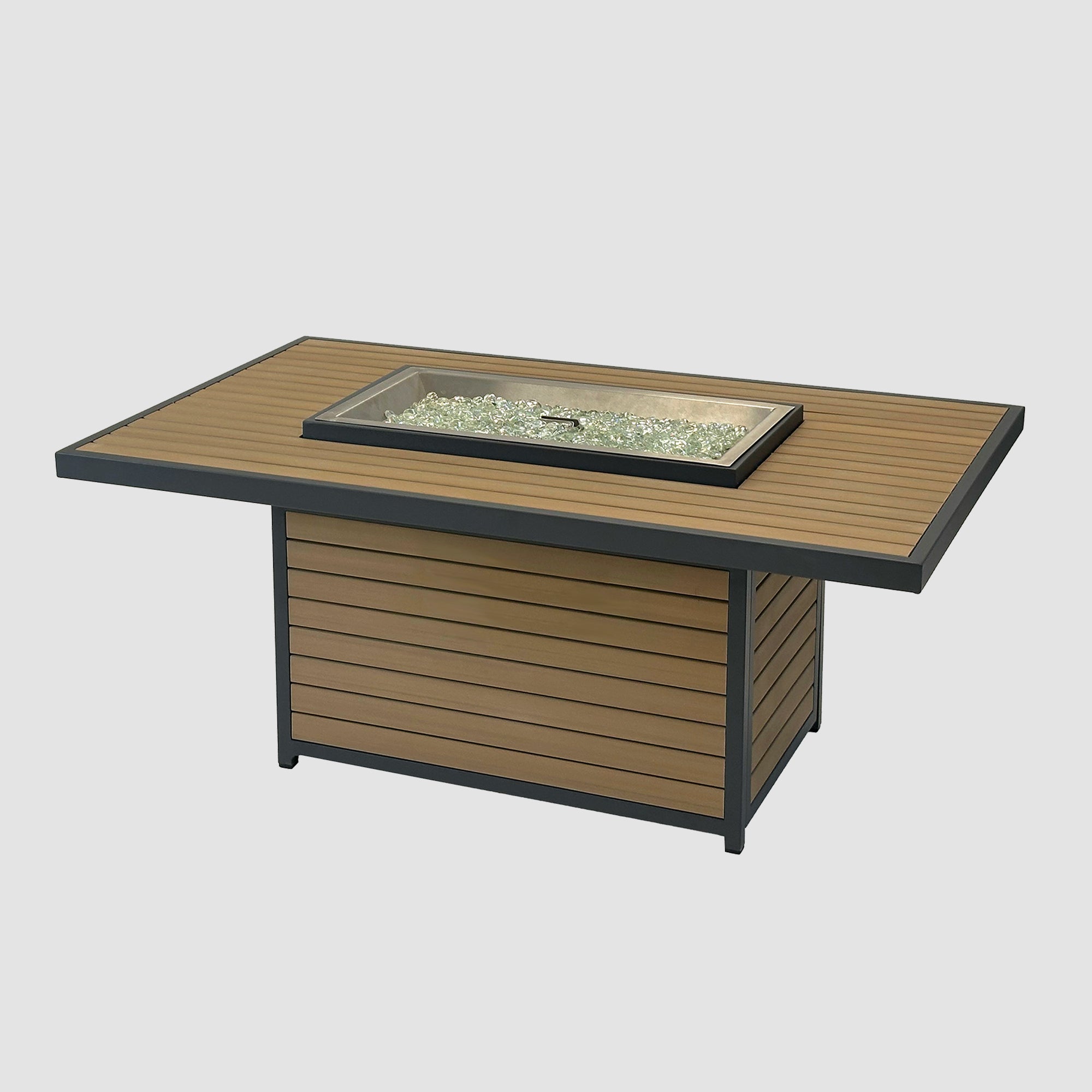 Kenwood & Brooks 50″ Rectangular Chat Height Gas Fire Table – The Outdoor GreatRoom Company