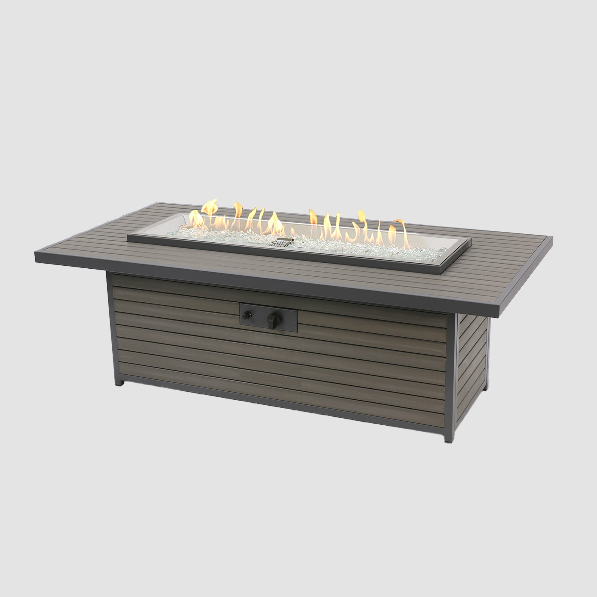 Kenwood & Brooks 61″ Rectangular Gas Fire Table – The Outdoor GreatRoom Company