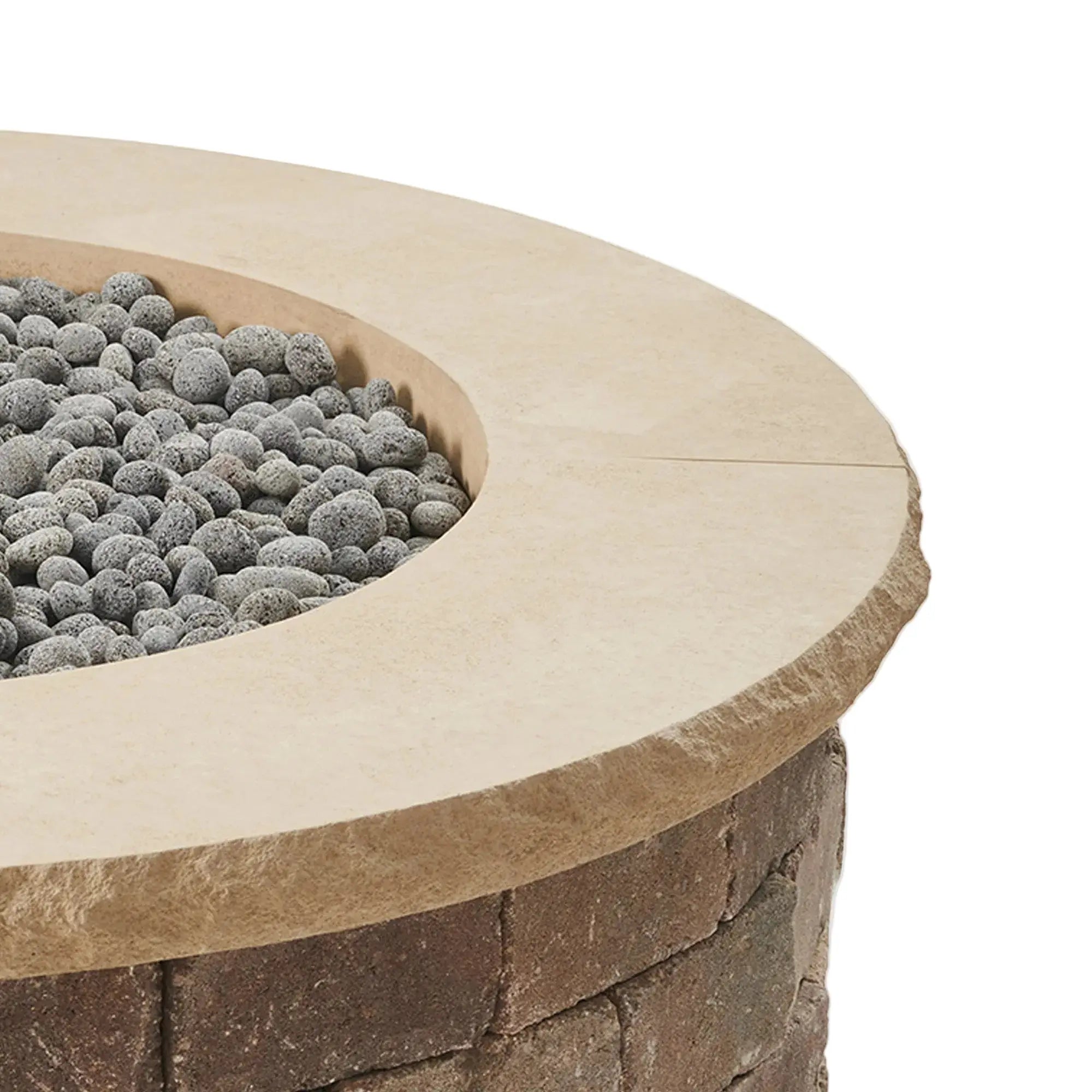 Concrete Top for Round Block Gas Fire Pit Kit - Outdoor GreatRoom Company The Outdoor GreatRoom Company