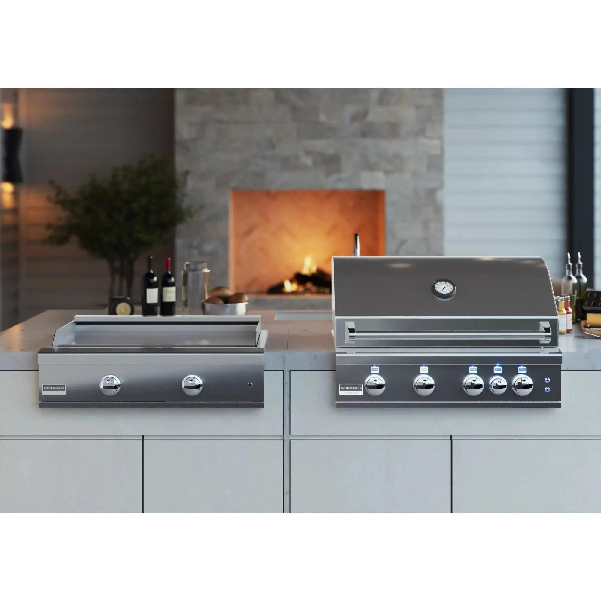 Broilmaster 32-Inch Built-In Gas Griddle Head broilmaster