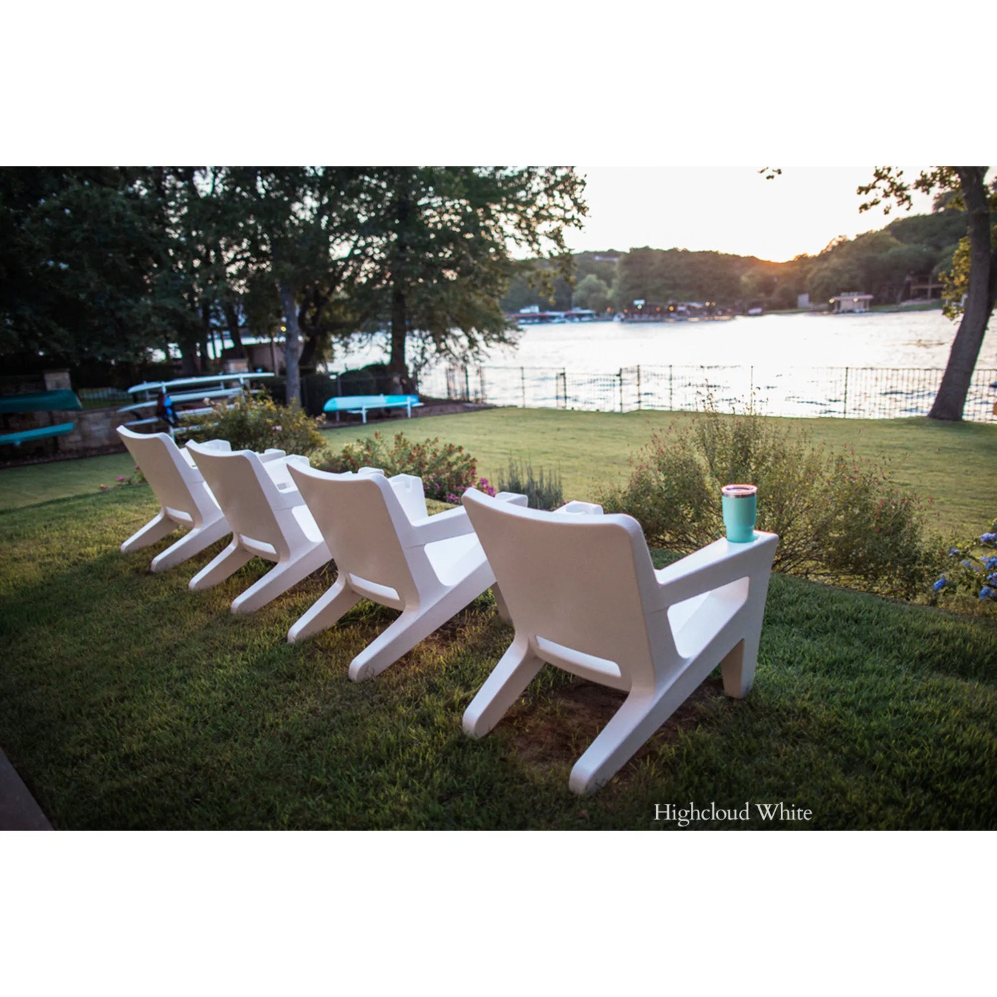 Bask Lounge Chair | Modern Adirondack Chair with Cup Holders — Tupelo Goods Tupelo Goods