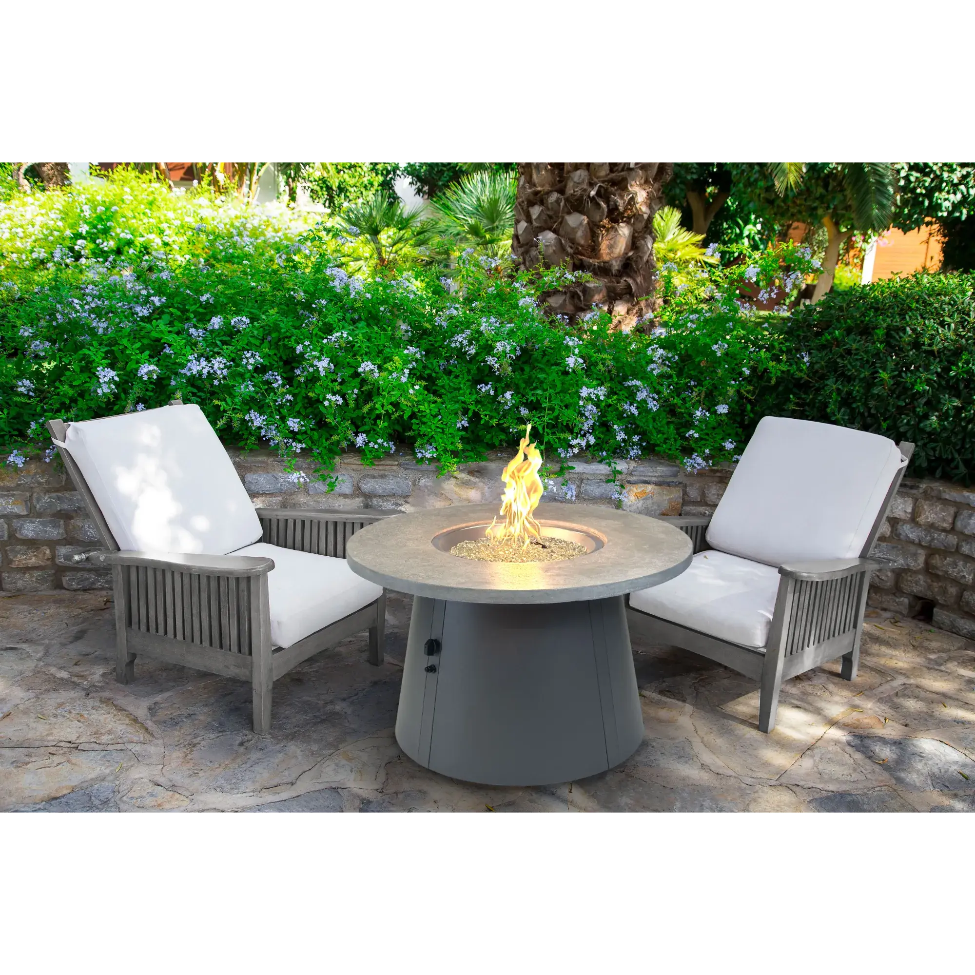 Cirvalo 42" Round Gas Fire Table – The Outdoor GreatRoom Company The Outdoor GreatRoom Company