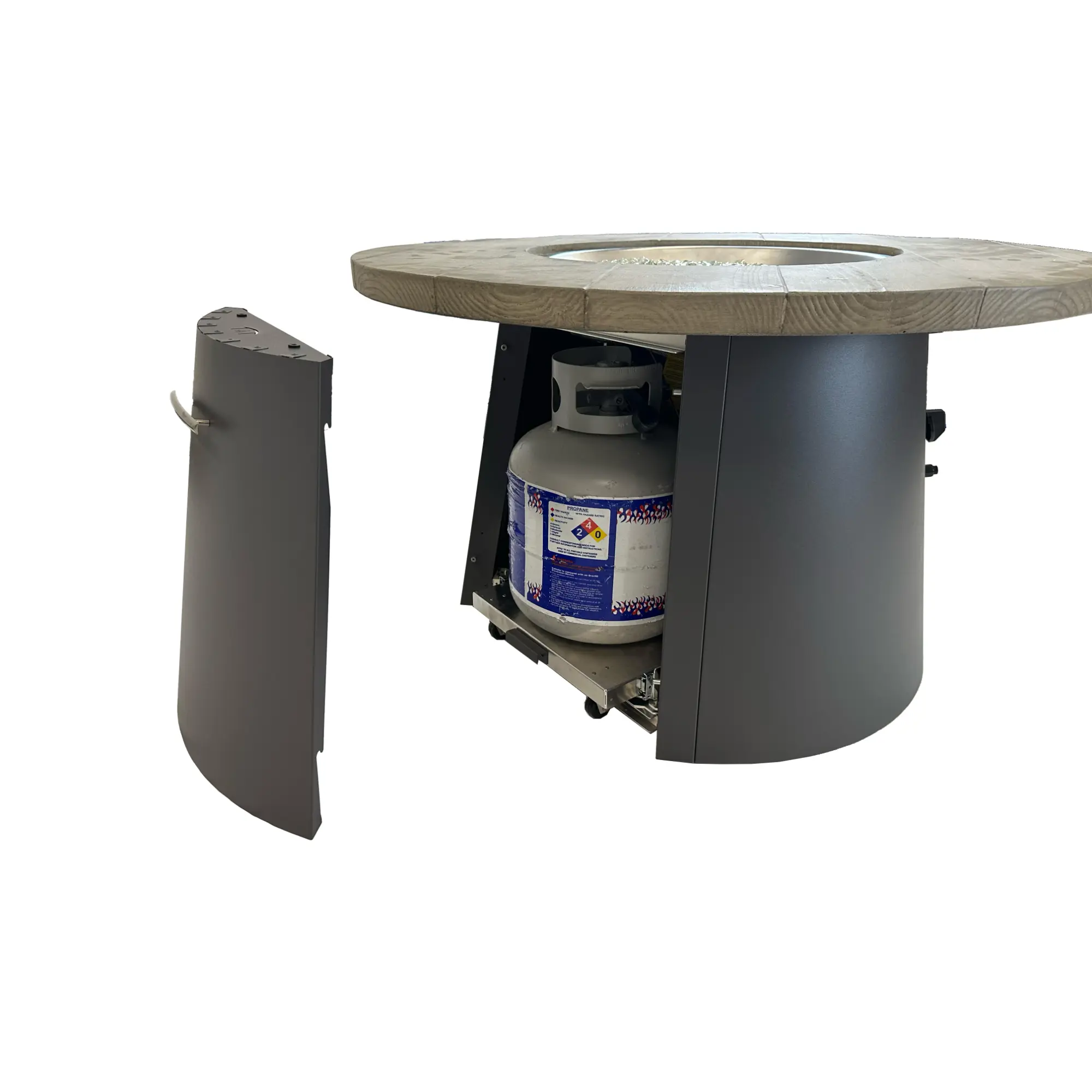 Cirvalo 48" Round Gas Fire Table – The Outdoor GreatRoom Company