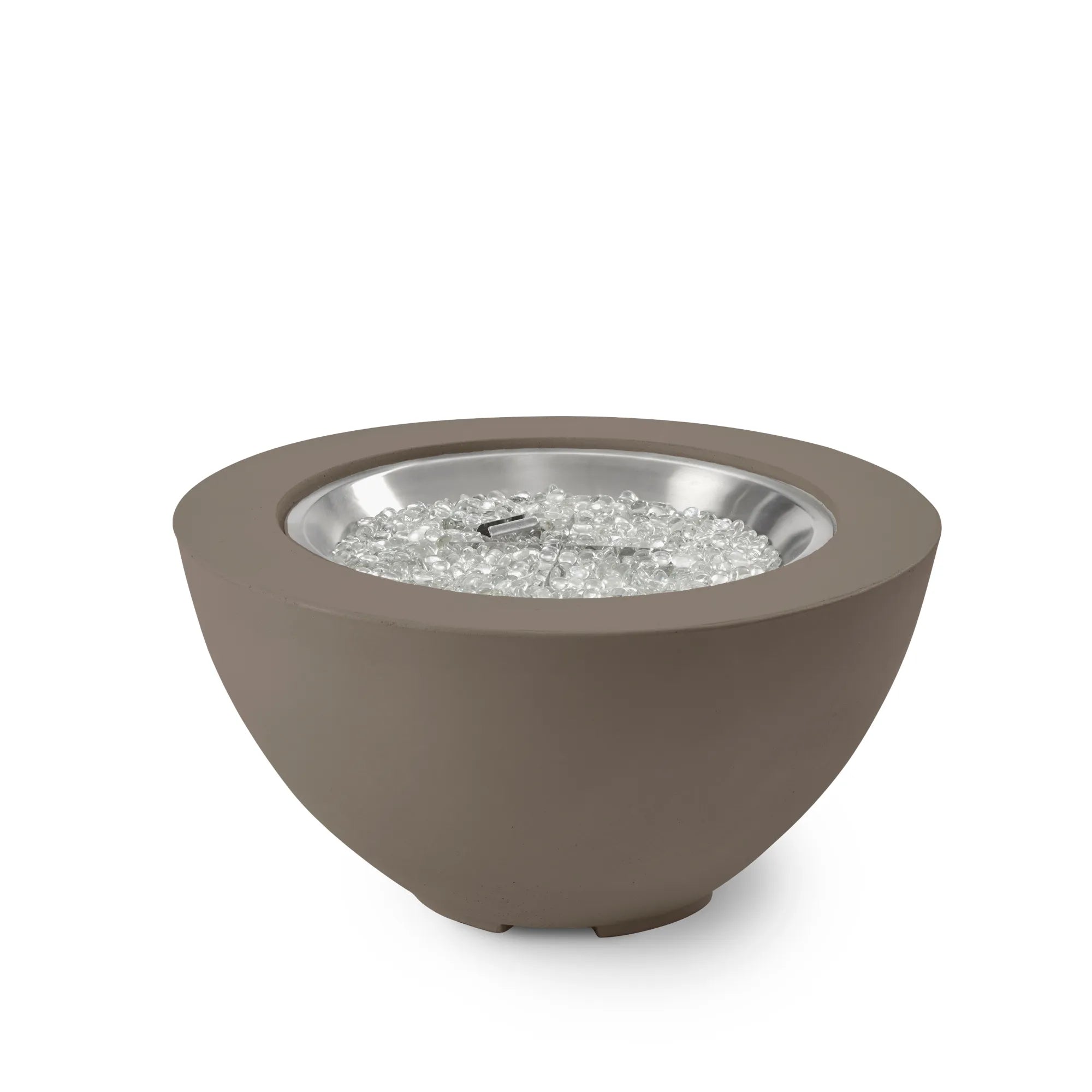 Cove 29″ Round Concrete Gas Fire Pit Bowl – The Outdoor GreatRoom Company