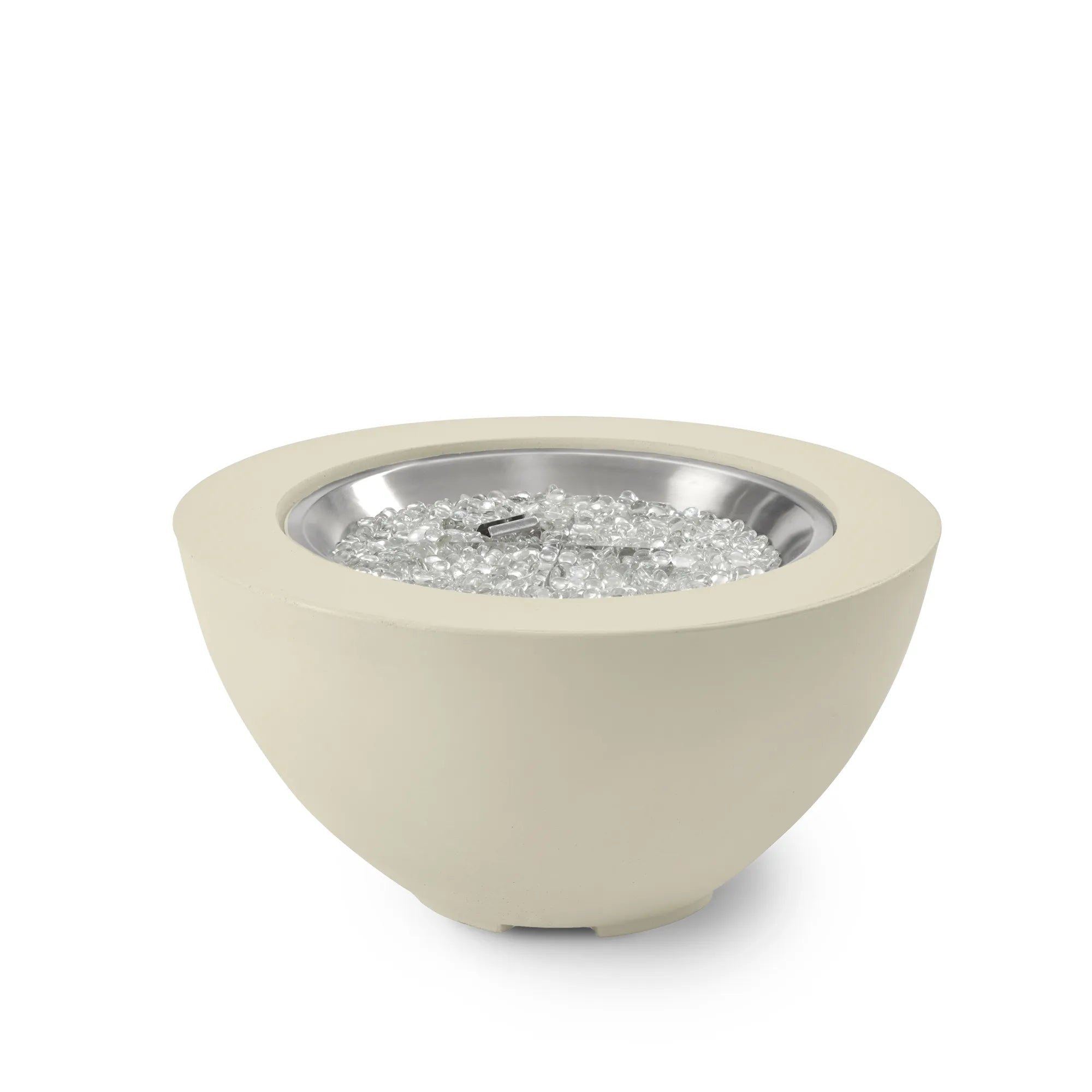 Cove 29″ Round Concrete Gas Fire Pit Bowl – The Outdoor GreatRoom Company