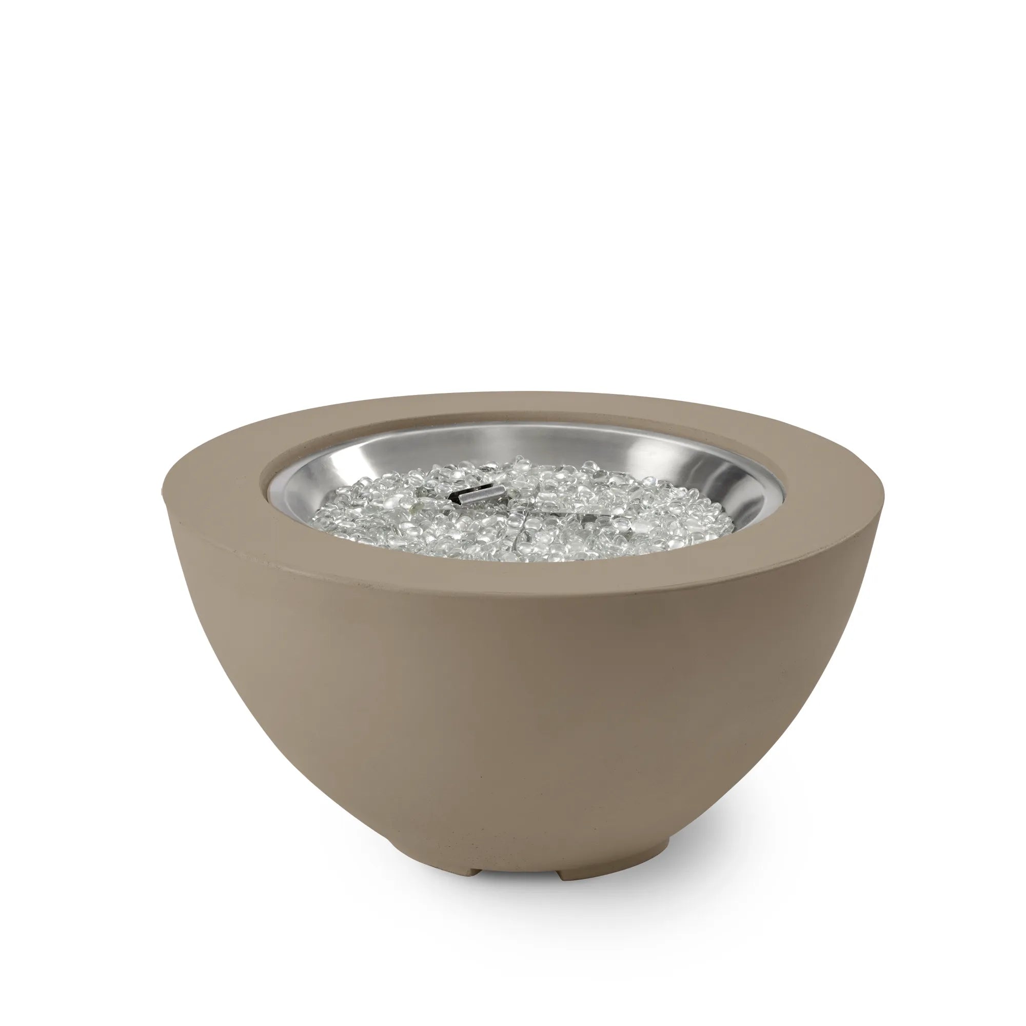 Cove 29″ Round Concrete Gas Fire Pit Bowl – The Outdoor GreatRoom Company
